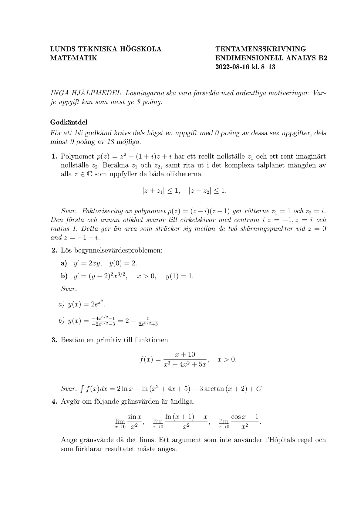 Solution 2022-08-16 Ds1EEGy - LUNDS TEKNISKA H ̈OGSKOLA ...