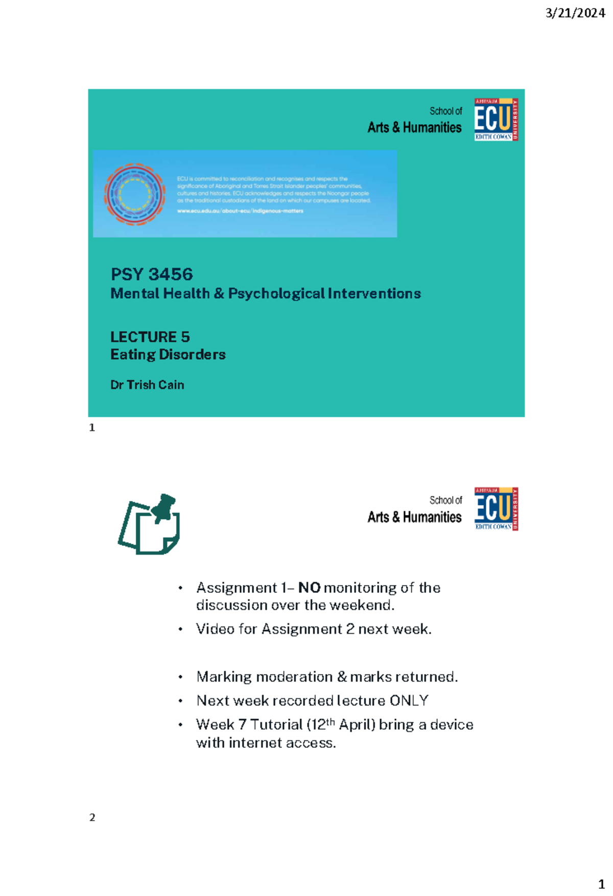 Lecture+5+PSY3456+2024 Eating+Disorders Slides - PSY 3456 Mental Health ...