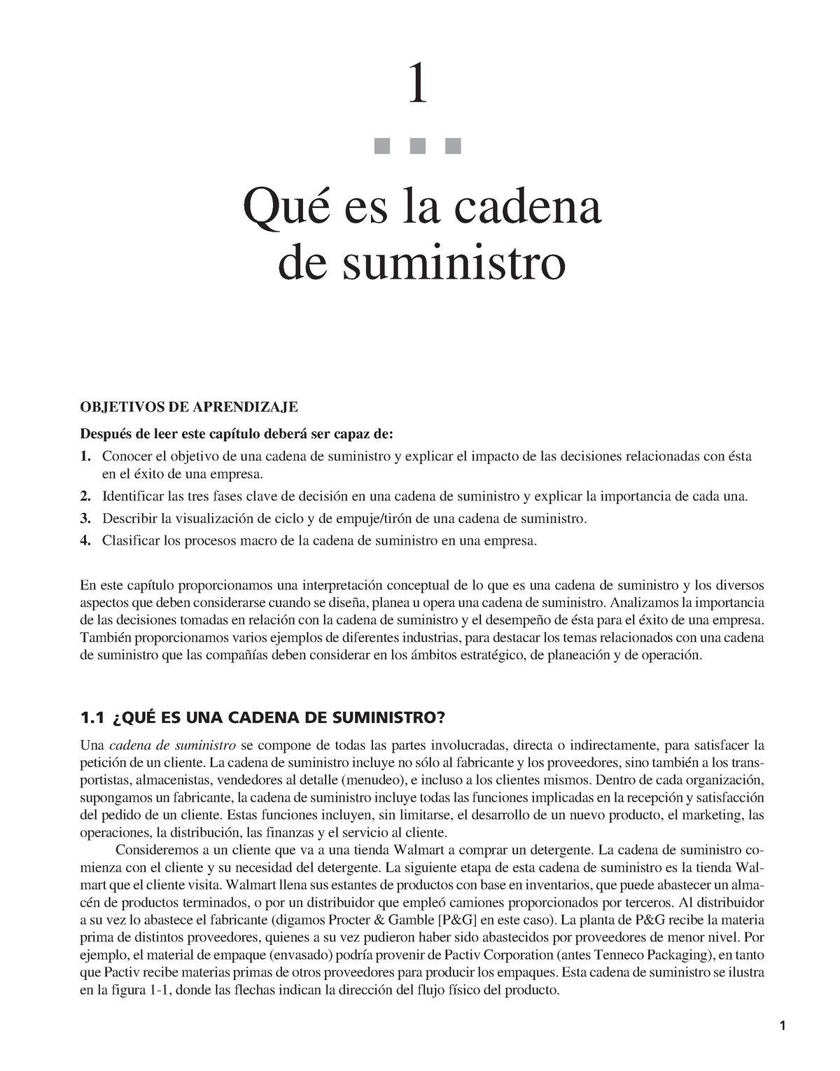 Administración De La Cadena De Suministro CAP 1 - 1 ! ! ! 1 Qué Es La ...