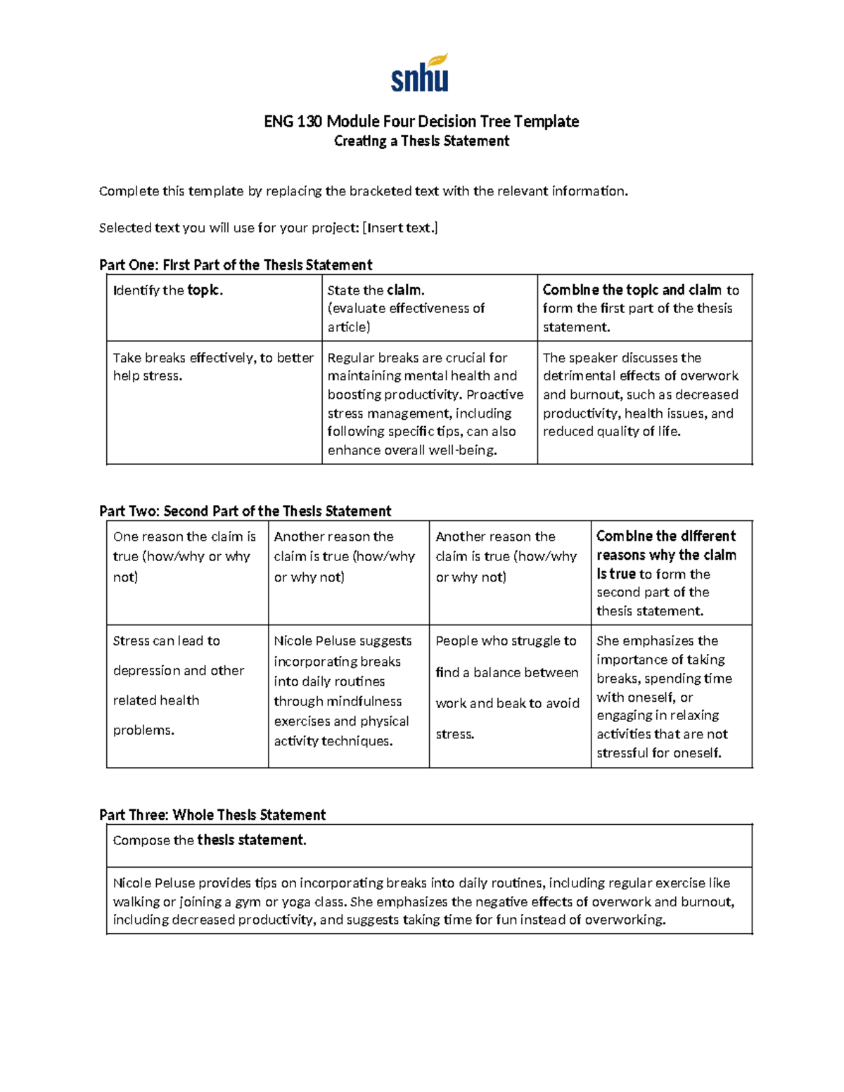 4-1 Decision Tree ENG130 - ENG 130 Module Four Decision Tree Template ...