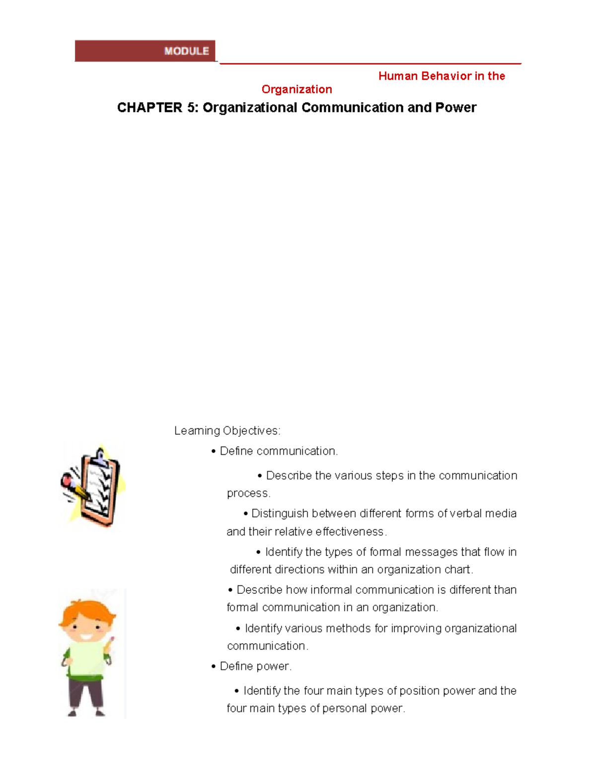 Chapter 5 - Organizational Communication and Power - - Studocu
