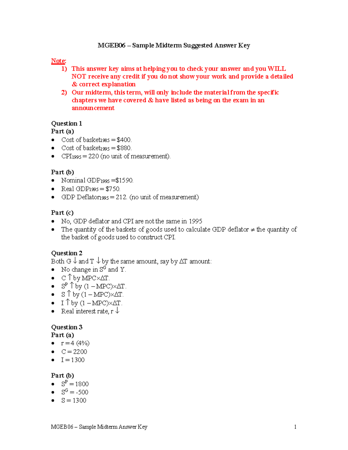 MGEB06 Sample Midterm Solution-1 - MGEB06 – Sample Midterm Suggested ...