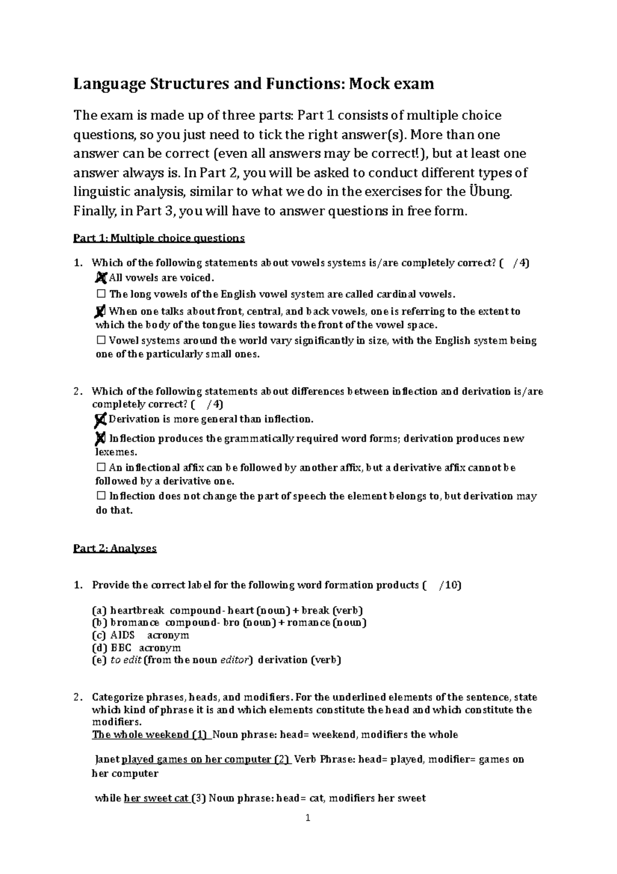 SF6 G3 Fernandez - Language Structures and Functions: Mock exam The ...