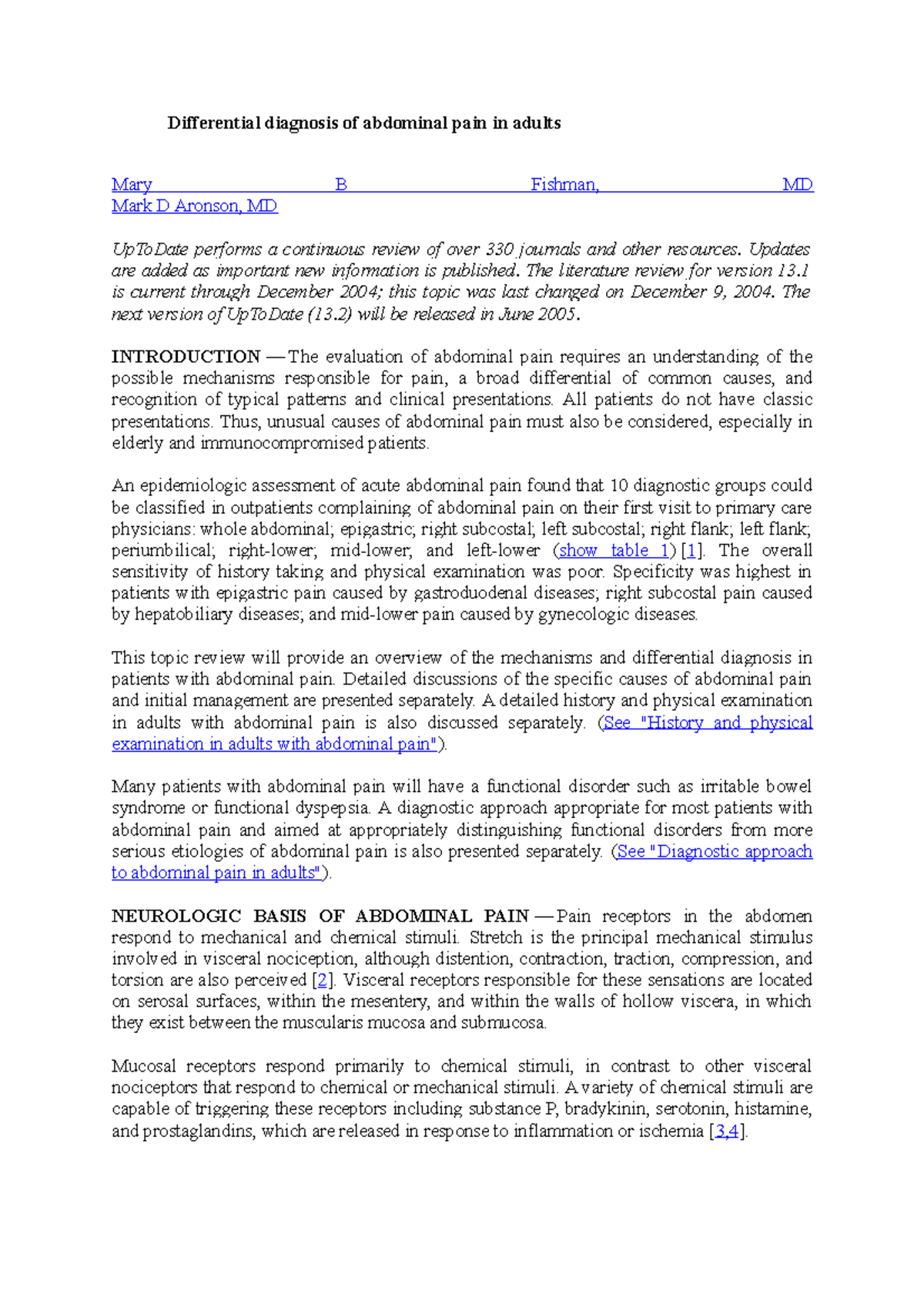 271975521 Differential Diagnosis of Abdominal Pain in Adults - Social ...