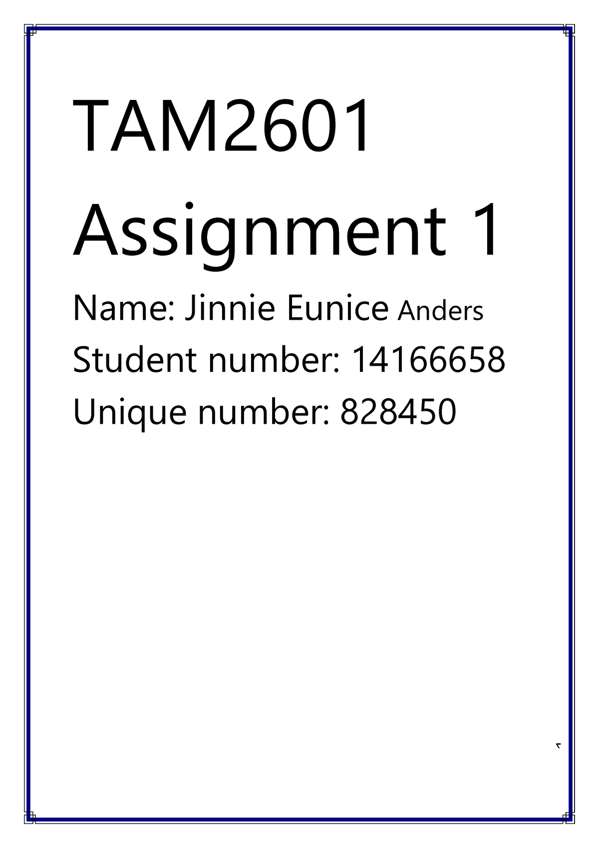 tam2601 assignment 3 quiz