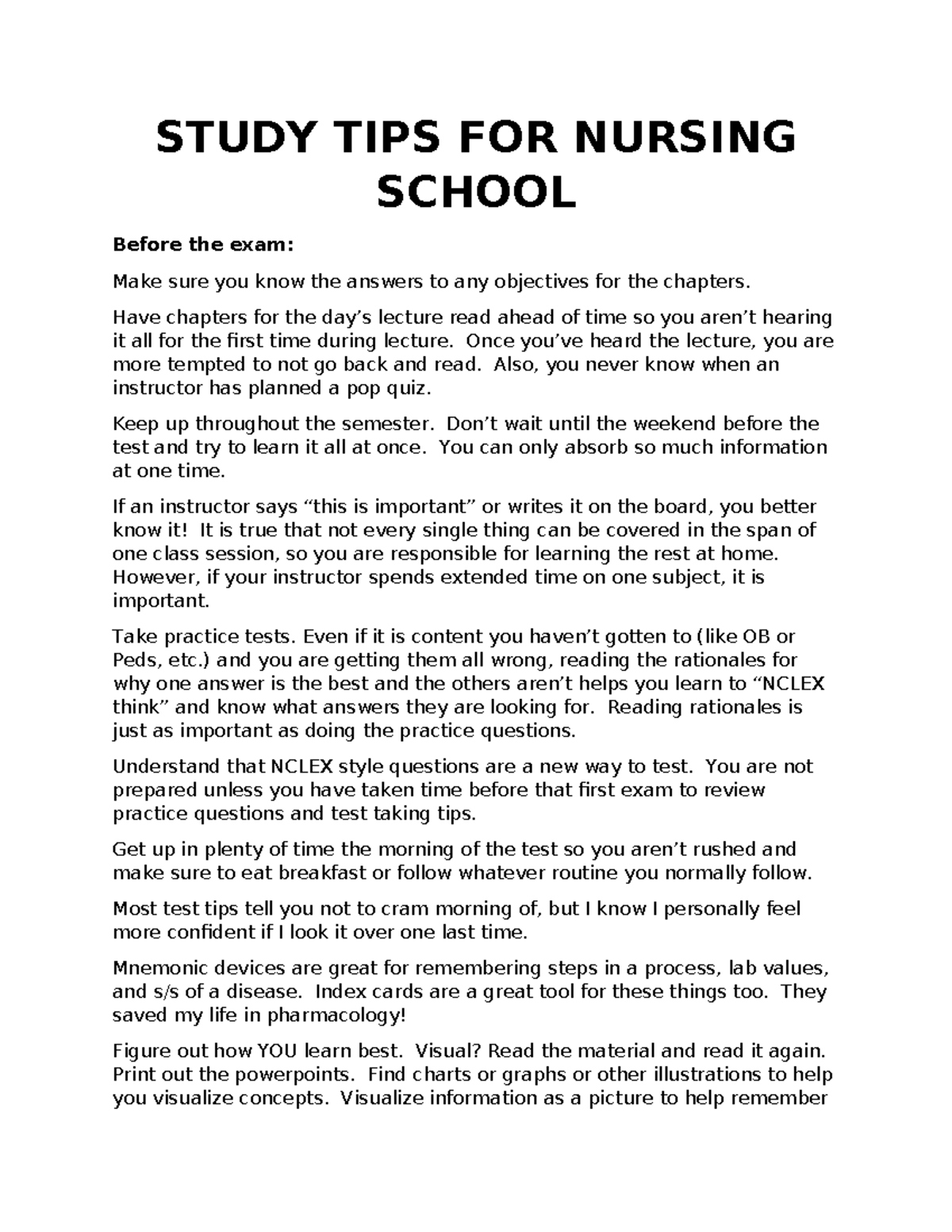 nursing-school-study-tips-study-tips-for-nursing-school-before-the