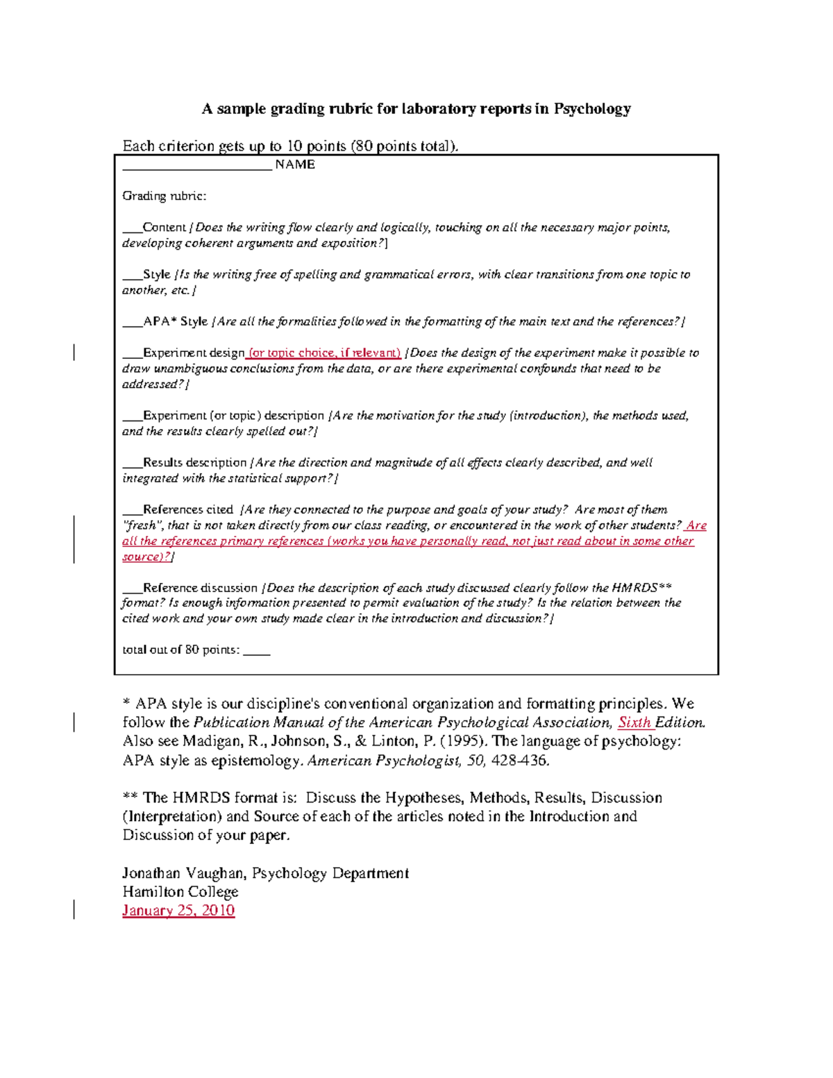 sample-grading-rubric-for-labs-j-vaughan-a-sample-grading-rubric