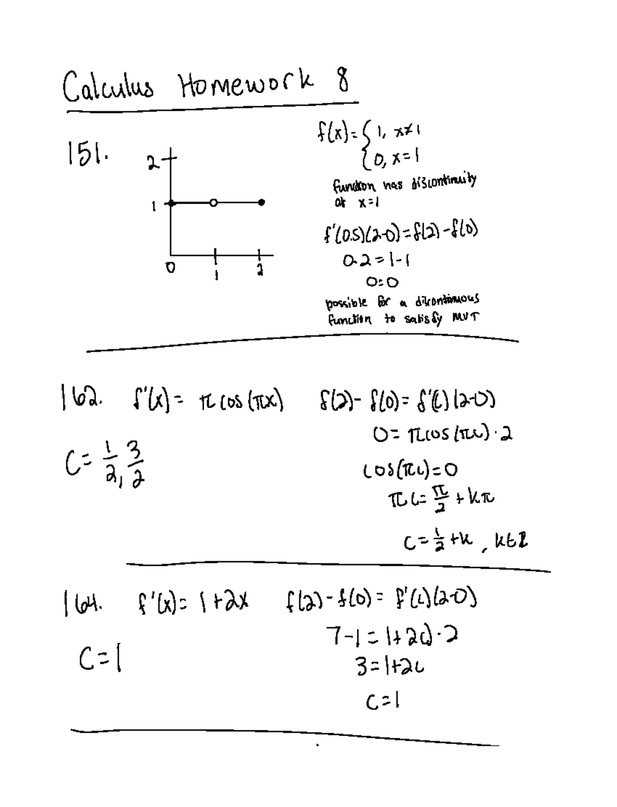 day #58 homework calculus