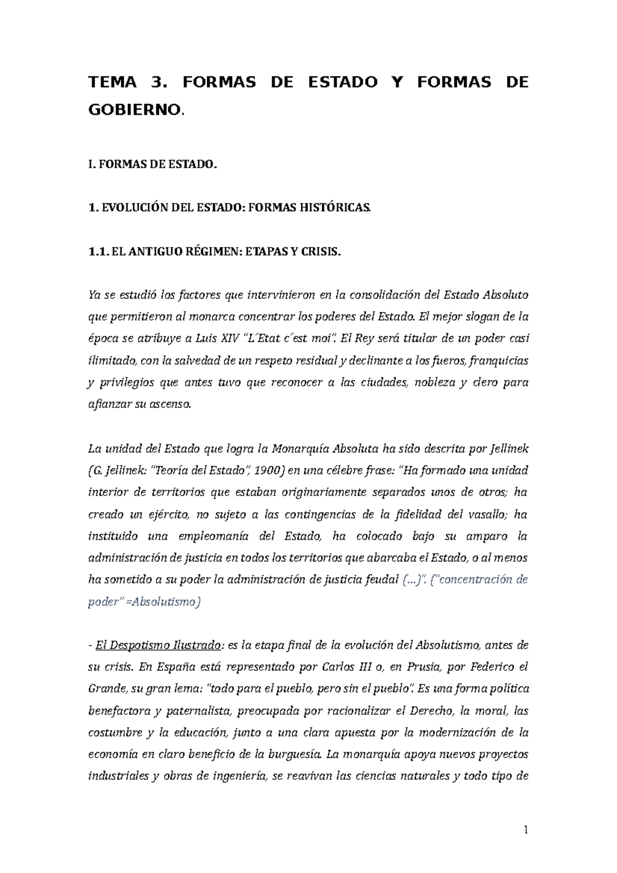 Tema 3. Formas de Gobierno - TEMA 3. FORMAS DE ESTADO Y FORMAS DE ...