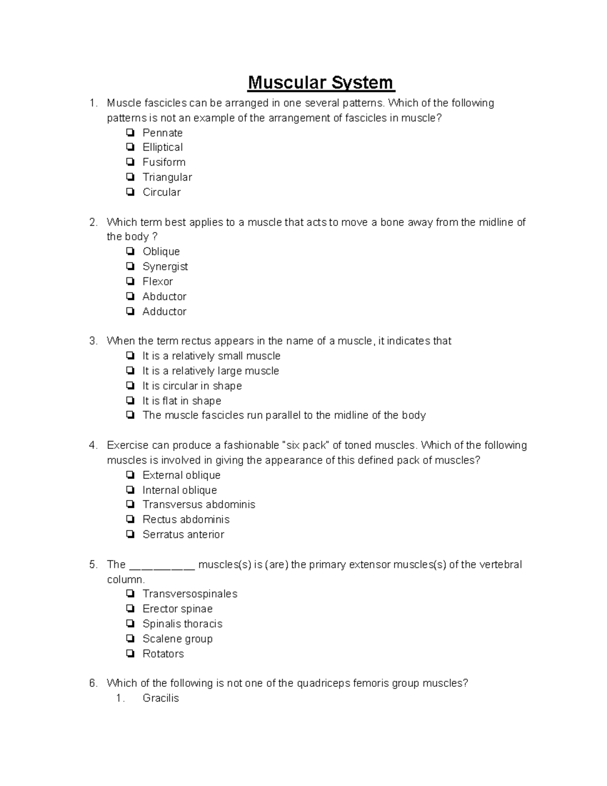 Anatomy review free picture