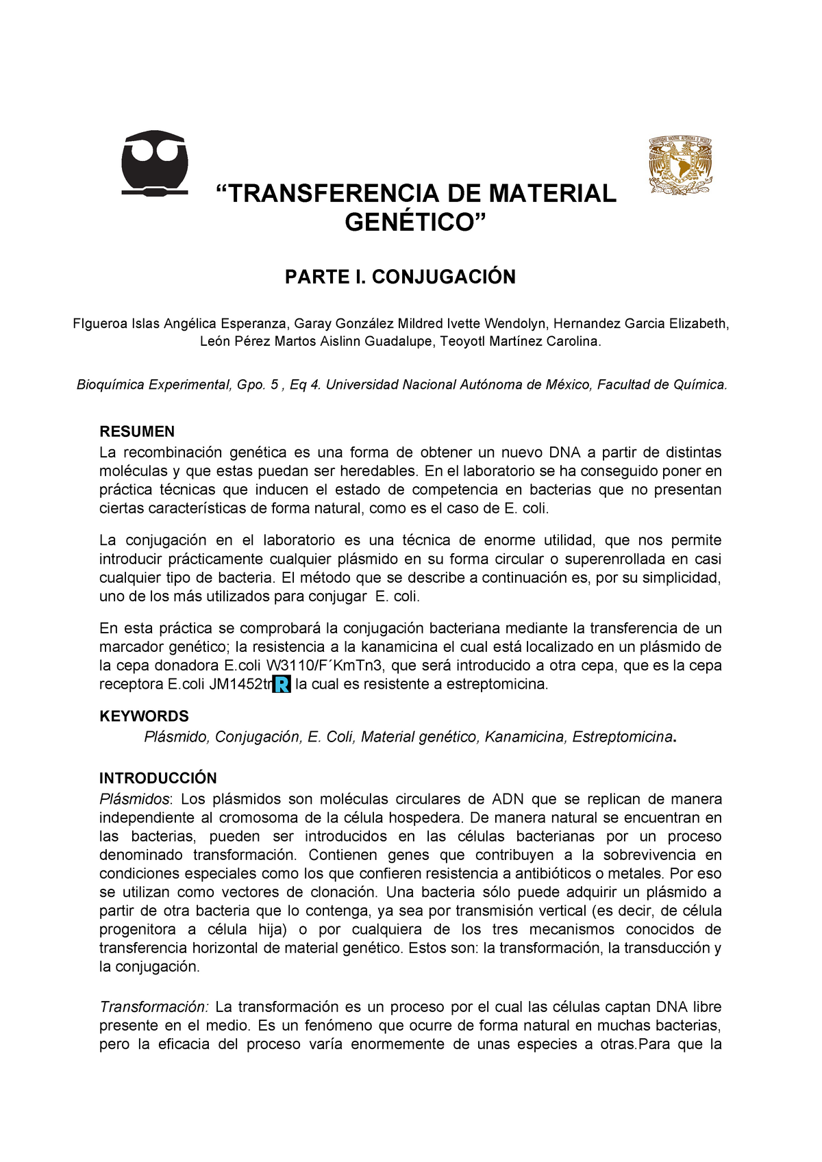 proceso de conjugación bacteriana