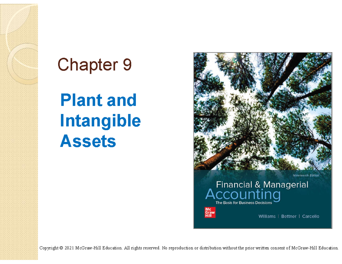 Chap 9 notes - Copyright © 2021 McGraw-Hill Education. All rights ...