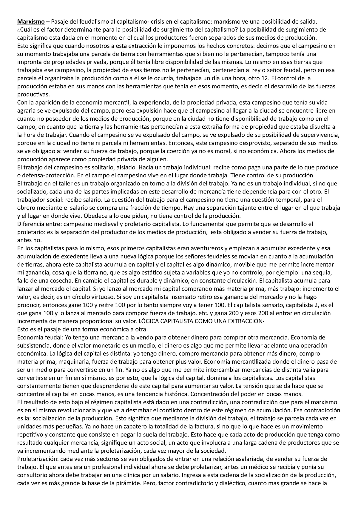 Resúmenes Sociología CBC Cátedra Gonzalez Unidades 1, 2 y 3 - Marxismo ...