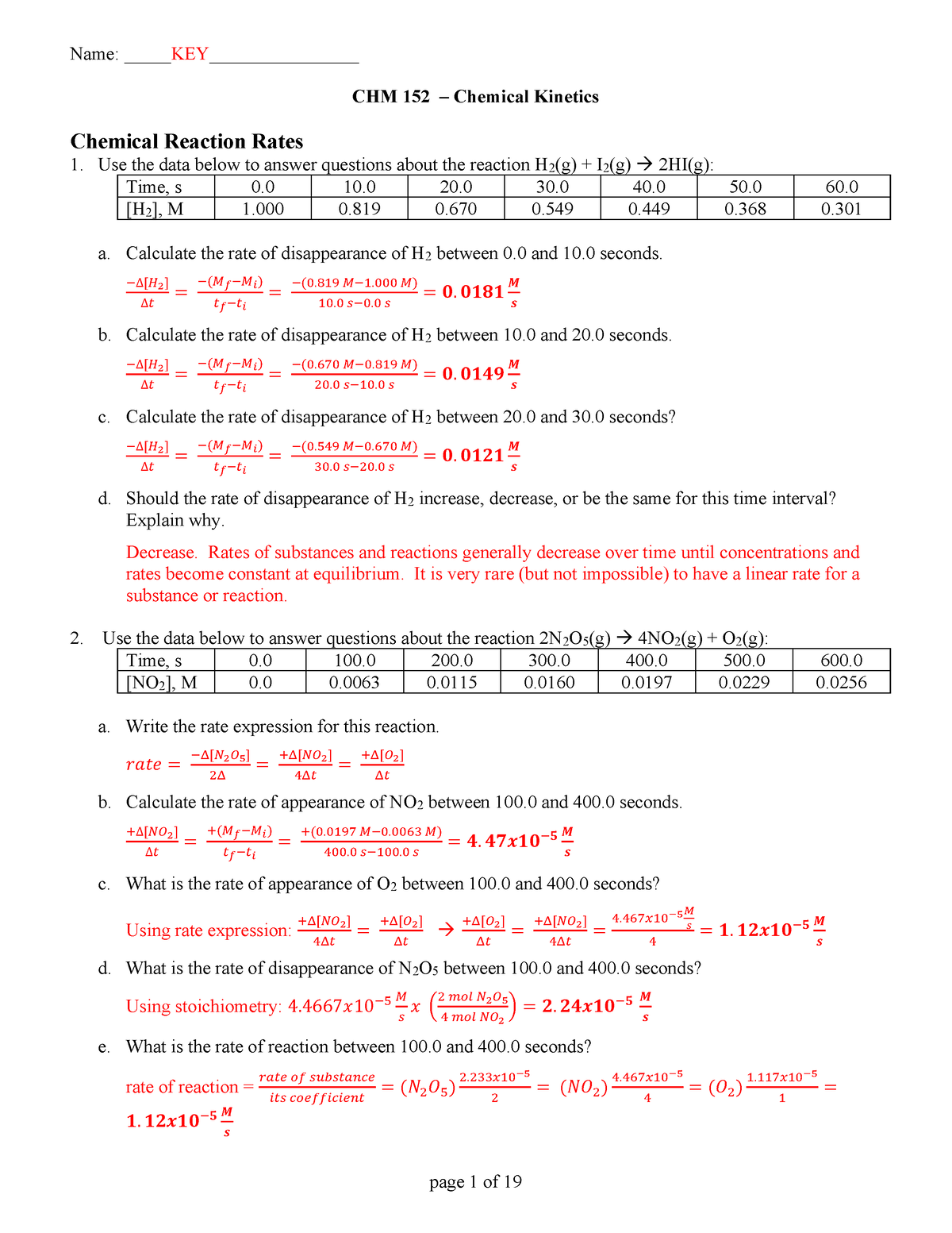 f18-kinetics-worksheet-key-chm-152-chemical-kinetics-chemical-reaction-rates-use-the-data
