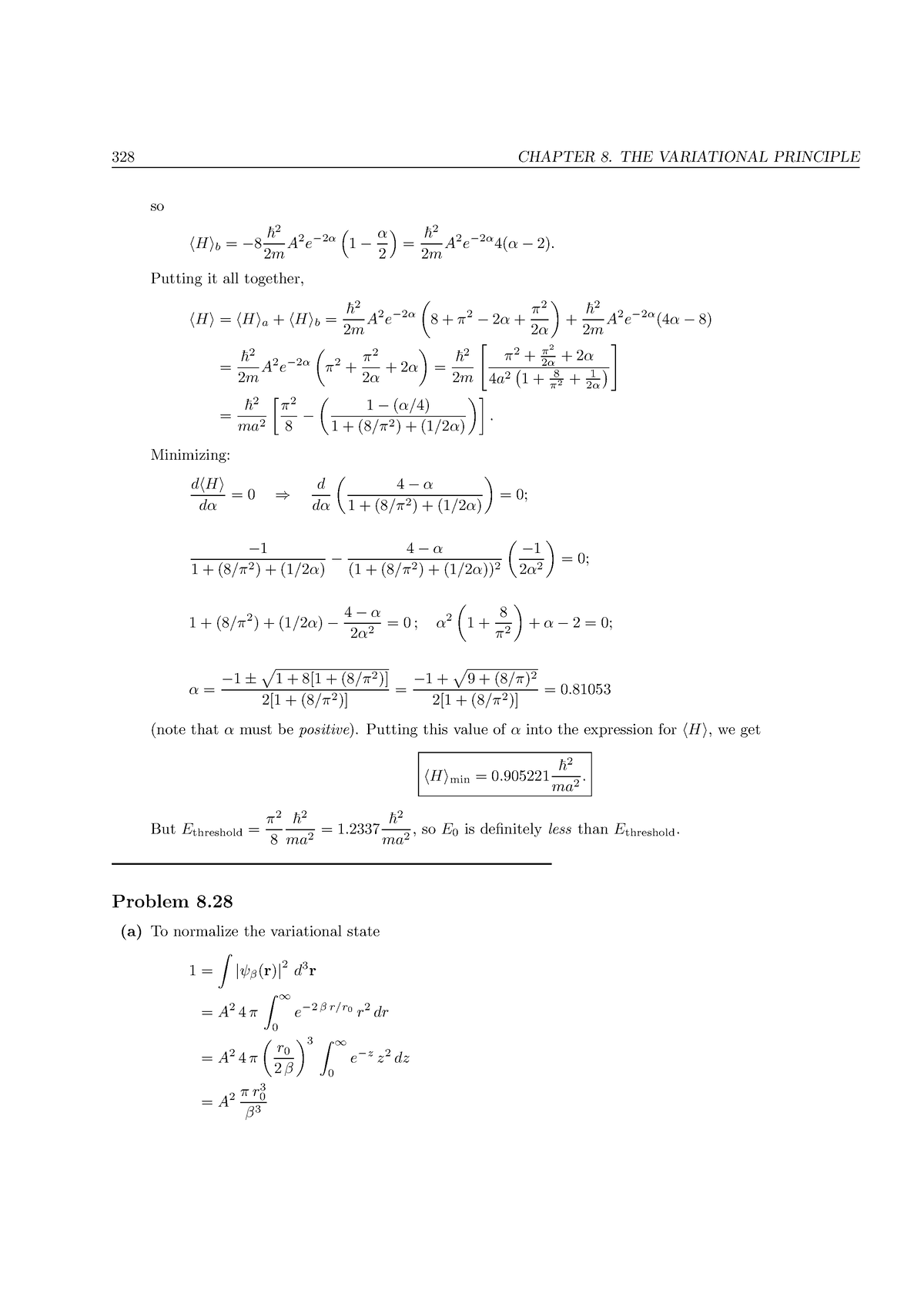 EP455 Study Material 328 - 328 CHAPTER 8. THE VARIATIONAL PRINCIPLE So ...