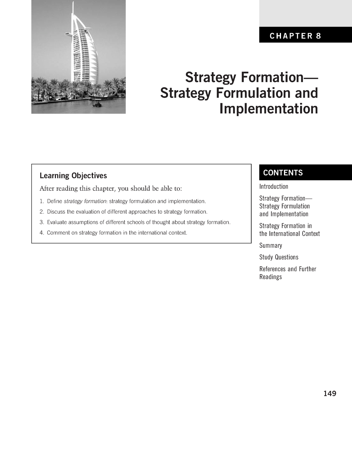 Chapter 08 Strategy Formation - CHAPTER 8 Strategy Formation— Strategy ...