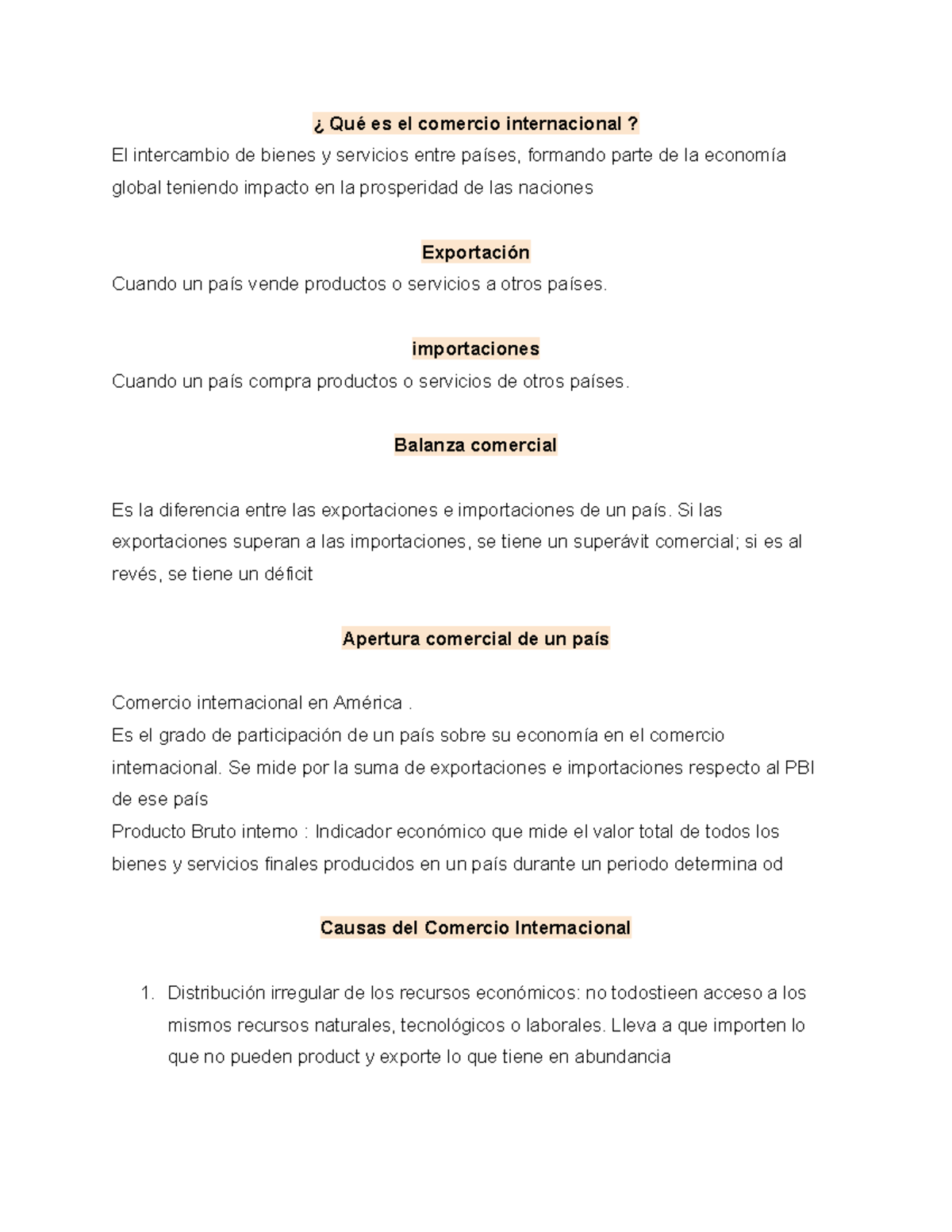 Comercio y Negocios Internacionales parte 1 - ¿ Qué es el comercio ...