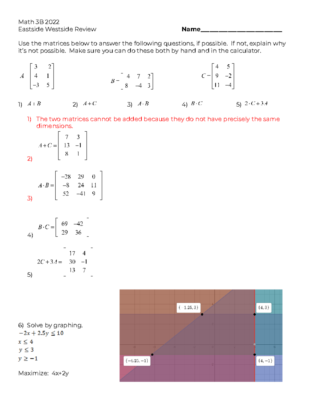 EW3B Test Review 2022 Solutions.docx - Math 3B 2022 Eastside Westside ...