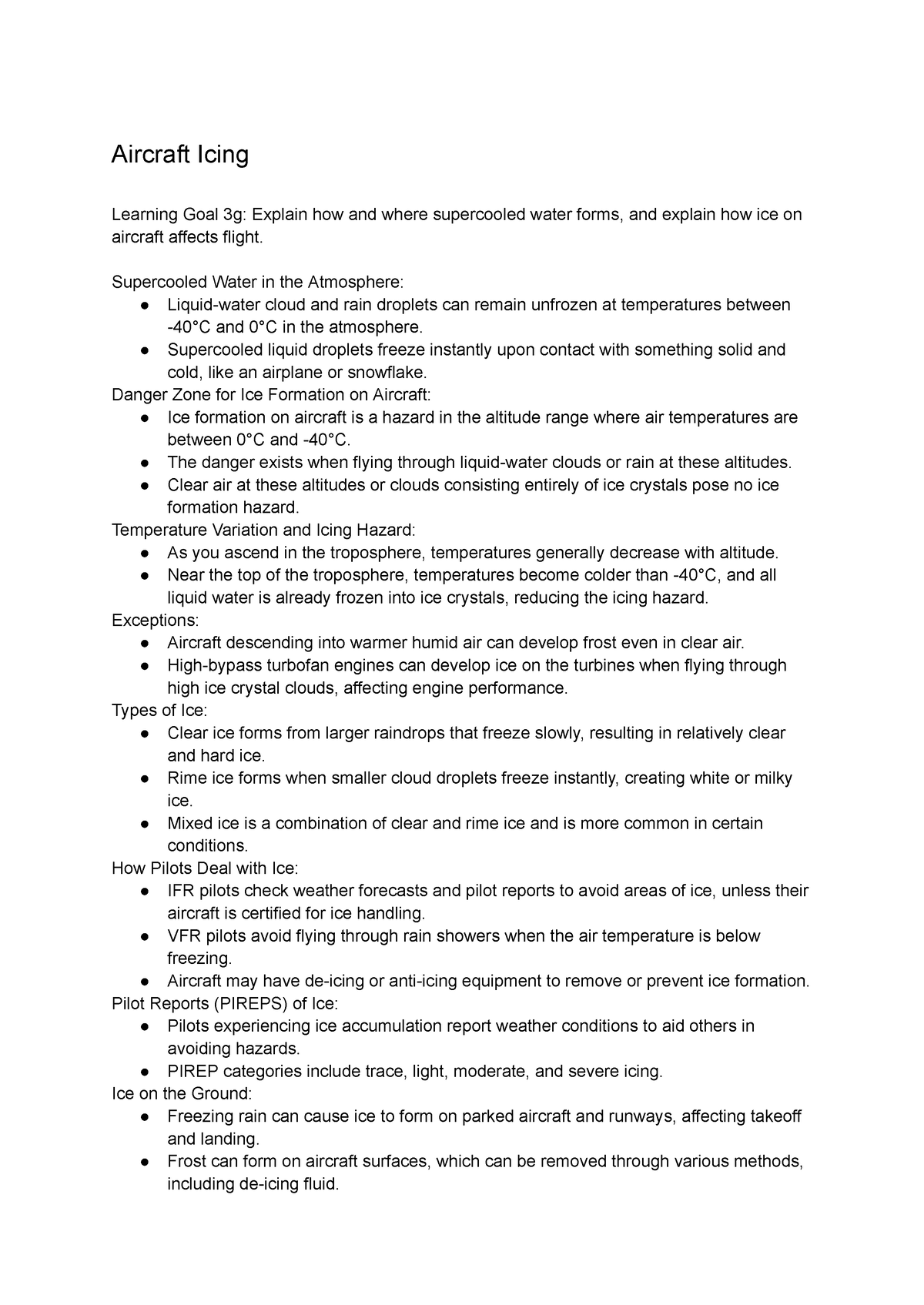 ATSC 113 - Study Notes For Exams - Aircraft Icing Learning Goal 3g ...