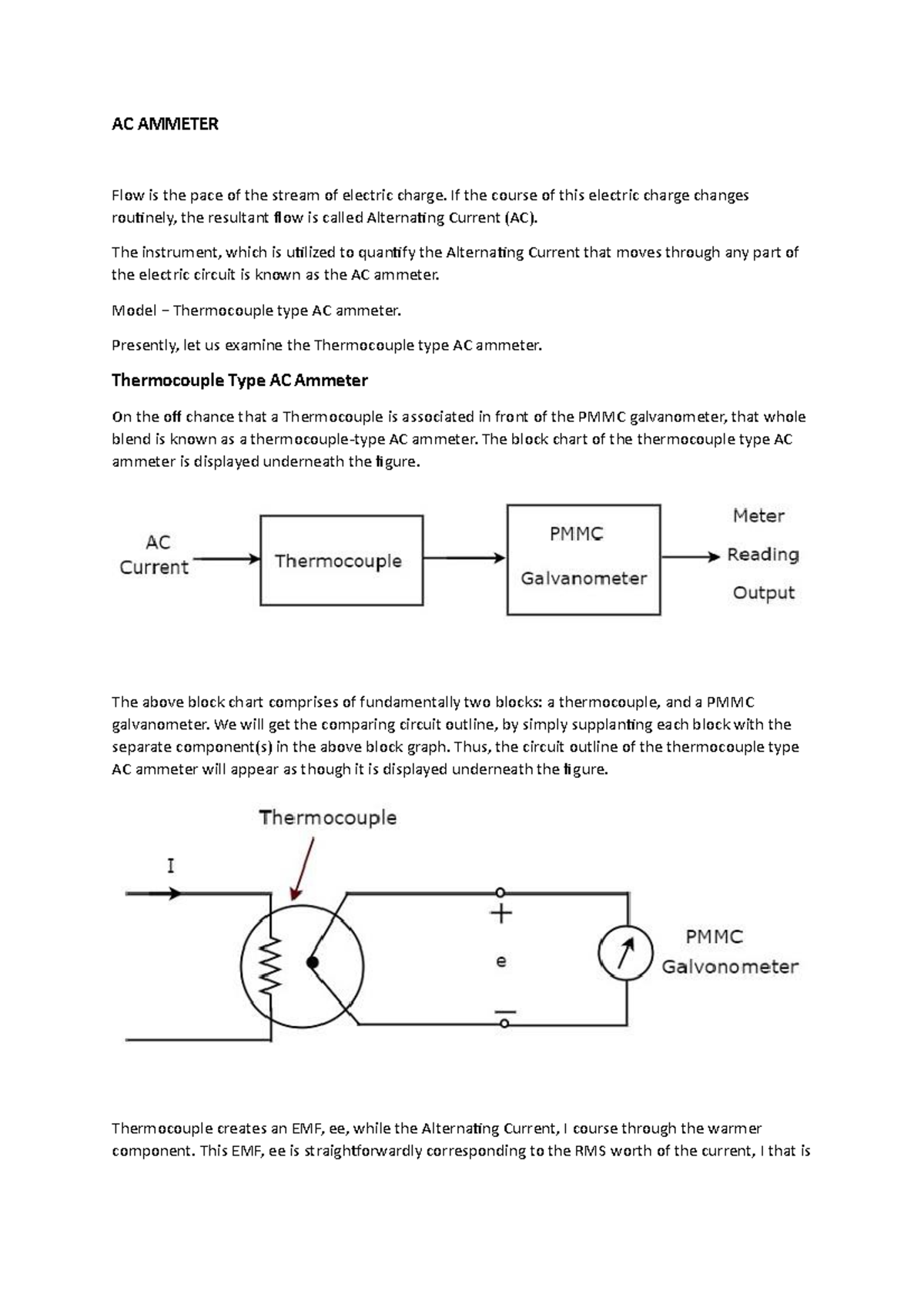 Ac ammeter ,Dc ammeter brief discussion AC AMMETER Flow is the pace