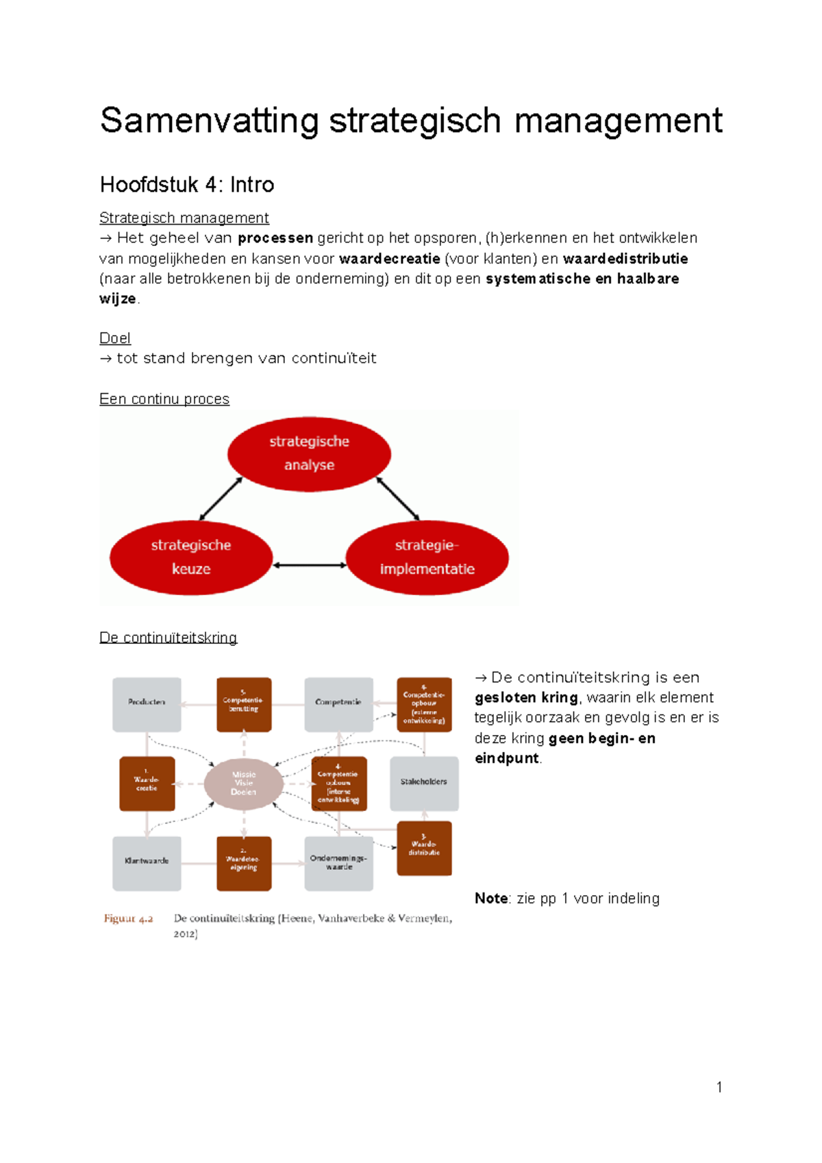 Samenvatting strategisch management - Samenvatting strategisch ...