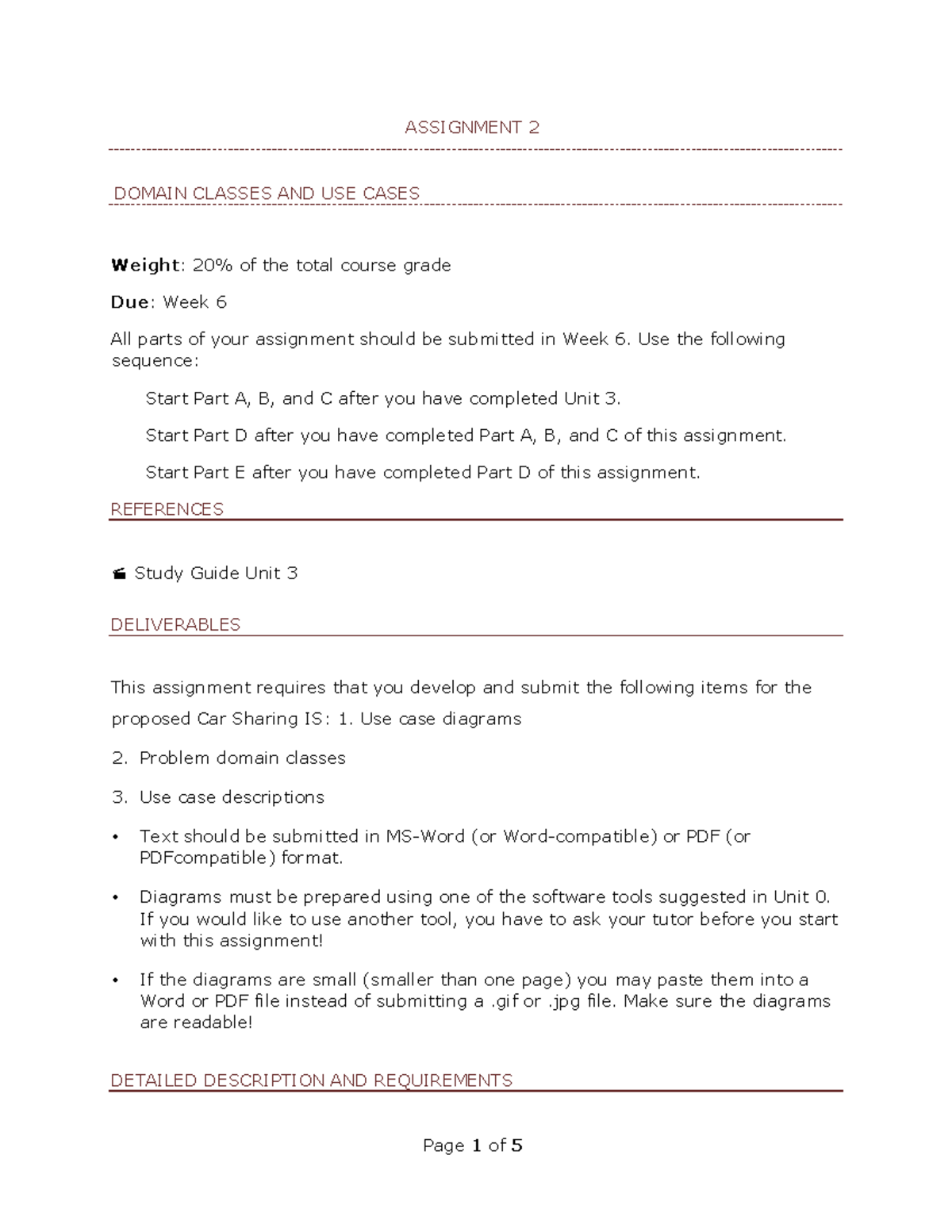 Assignment 2 - something or other info text class notes - ASSIGNMENT 2 ...
