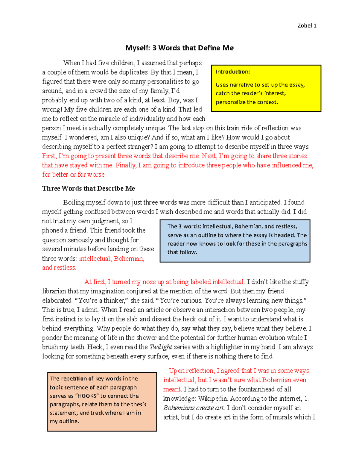 3 Words Marked Up Model course summary The 3 words intellectual