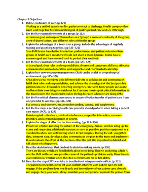 Chapter 7 Objectives - Chapter 7 Objectives 1. Know the terms used to ...