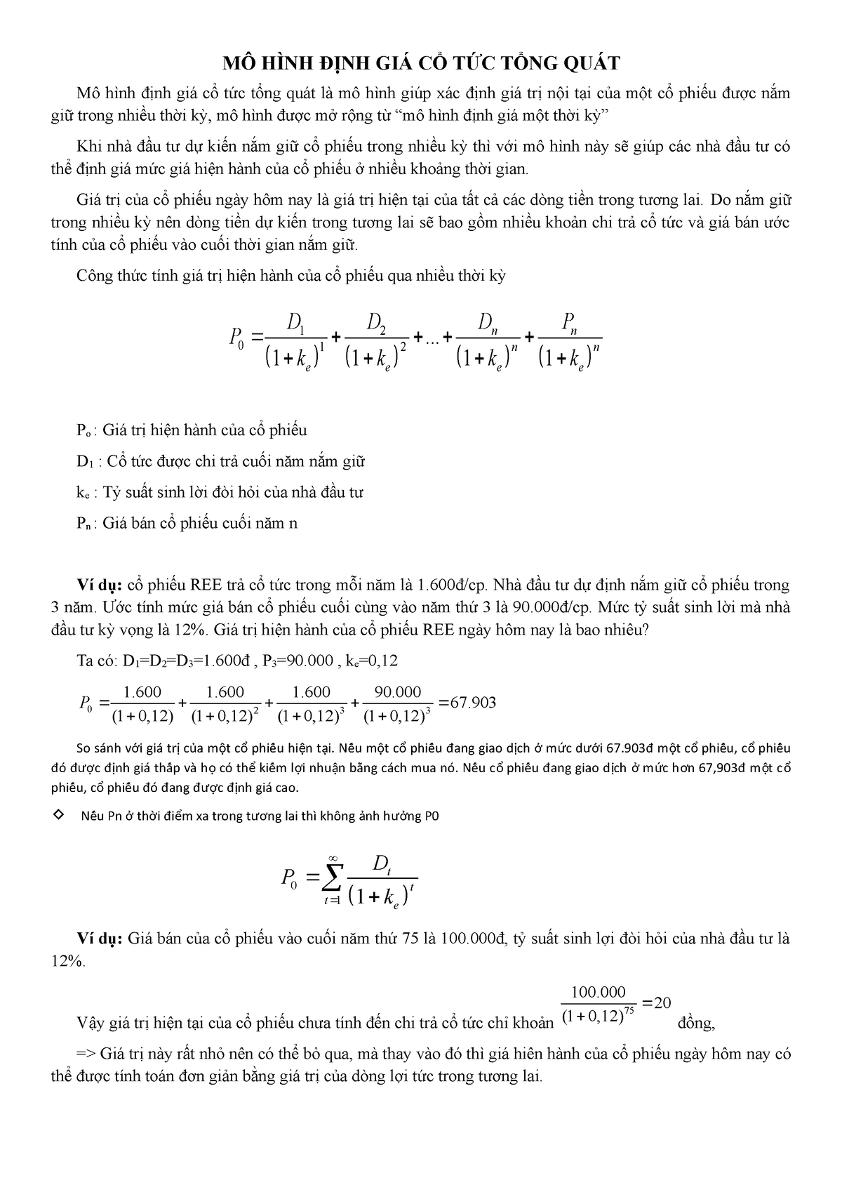 Phương pháp chiết khấu dòng cổ tức  PDF