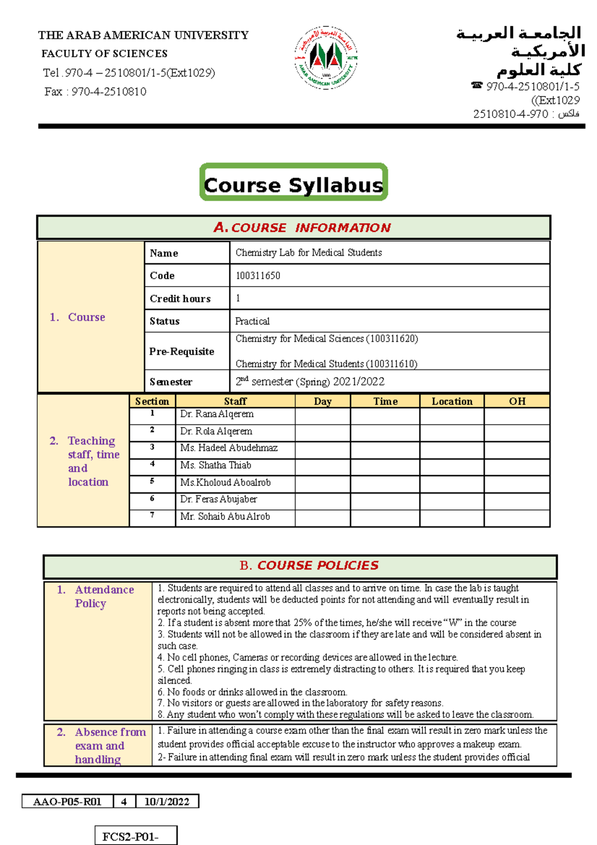 CLO 165 new version - notes for course - THE ARAB AMERICAN UNIVERSITY ...