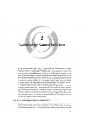 Chapter 4 Psyc 1106 Psychology Lecture Genes, Evolution, and Behavior ...