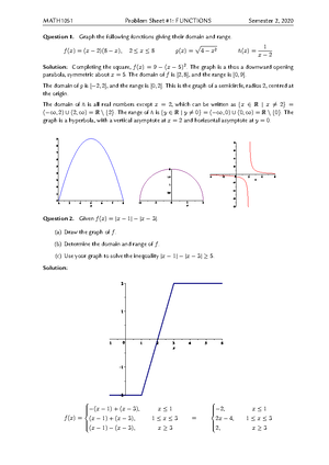 4. Derivatives 2020(2)Q - MATH1051 Problem Sheet #4: DERIVATIVES ...