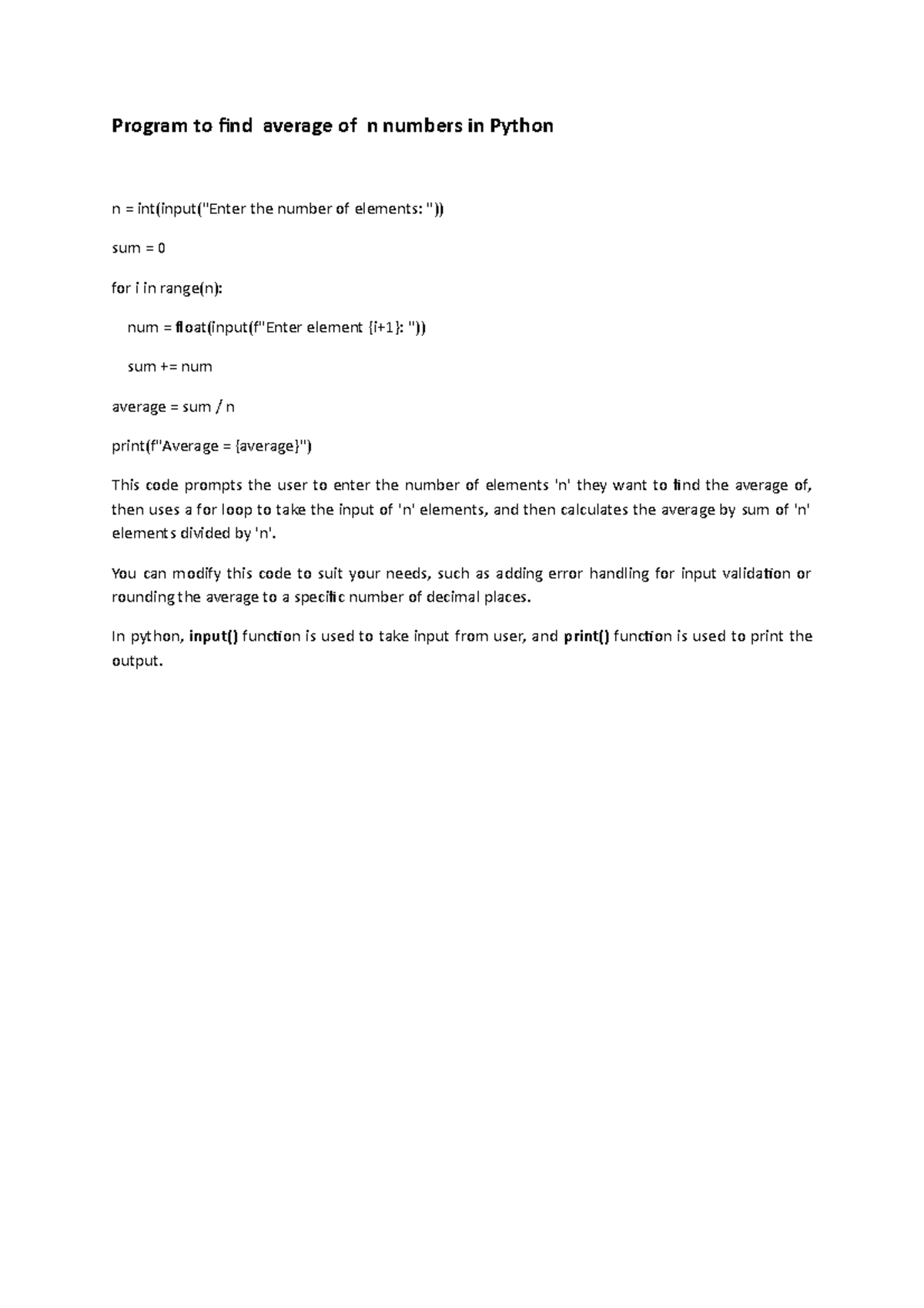 average-python-program-to-find-average-of-n-numbers-in-python-n