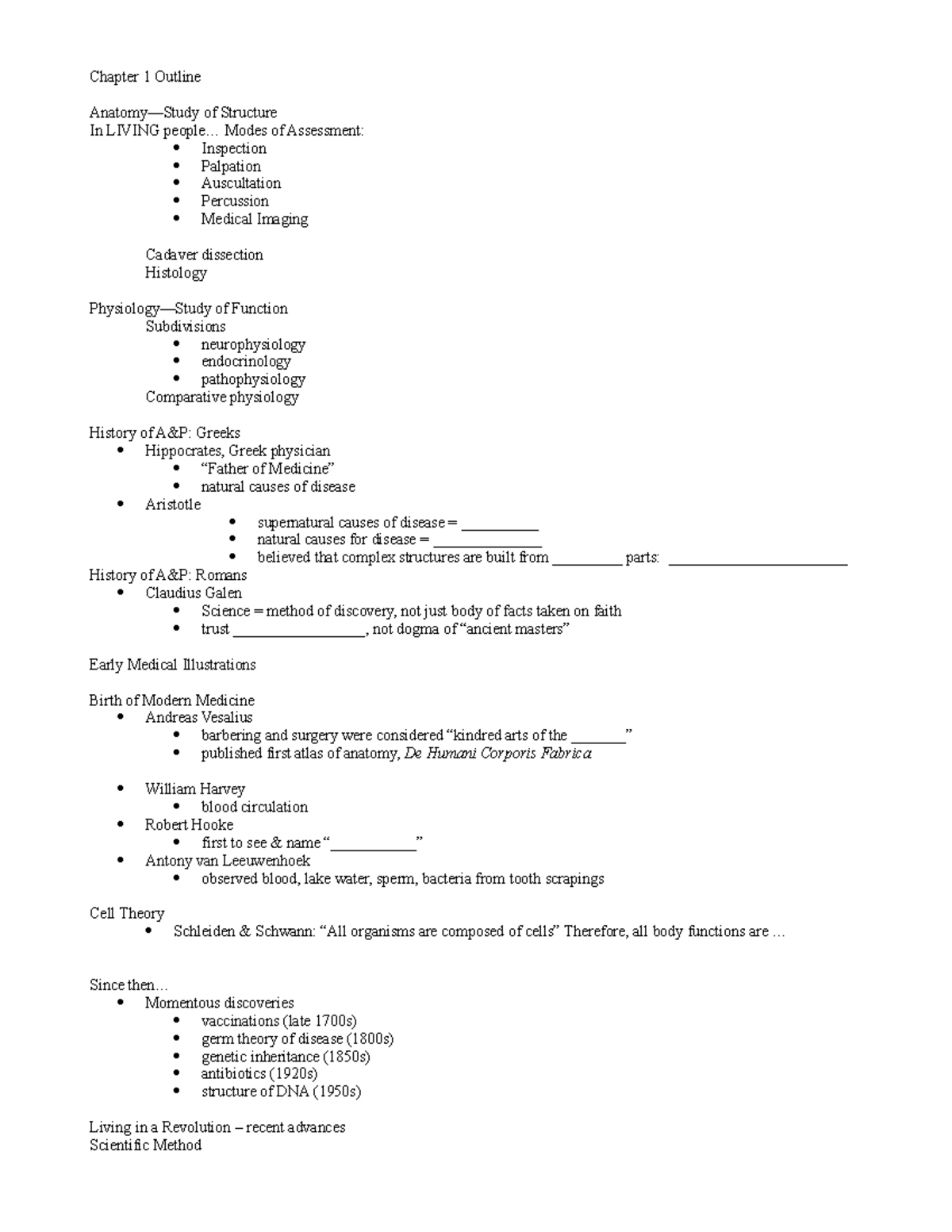 Chapter 1 Outline - Lecture notes for theme 1 - Chapter 1 Outline ...