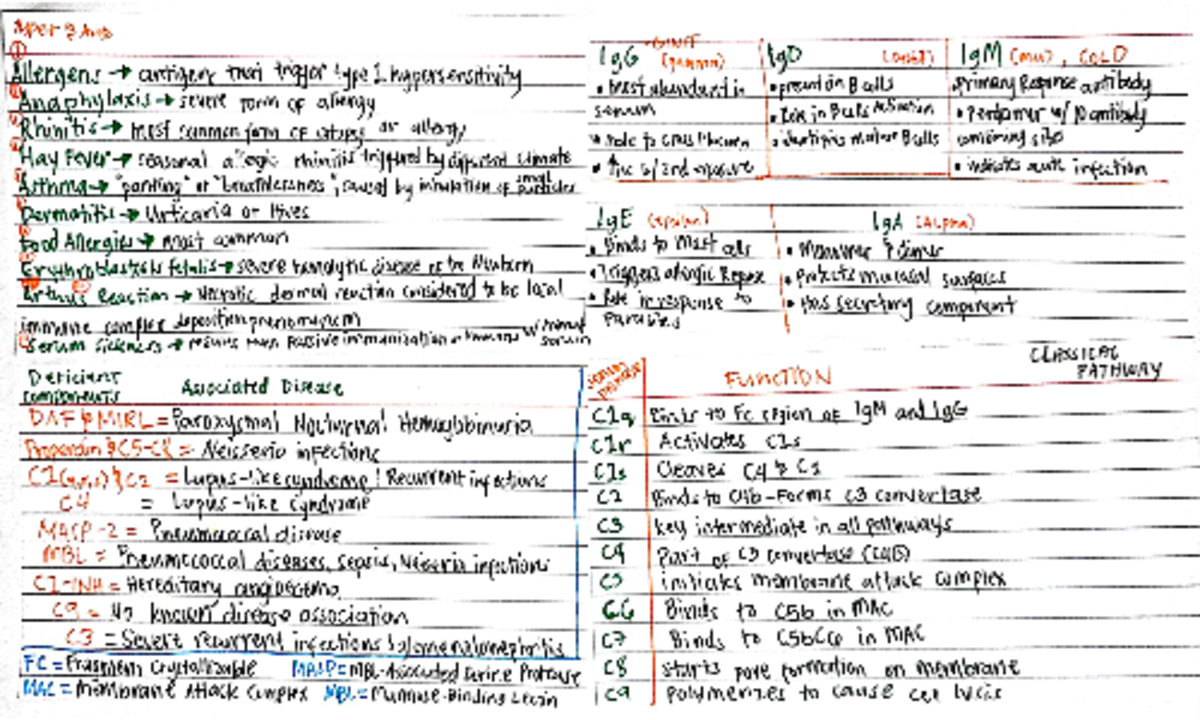Imse notes - IMMUNOLOGY AND SEROLOGY - Studocu