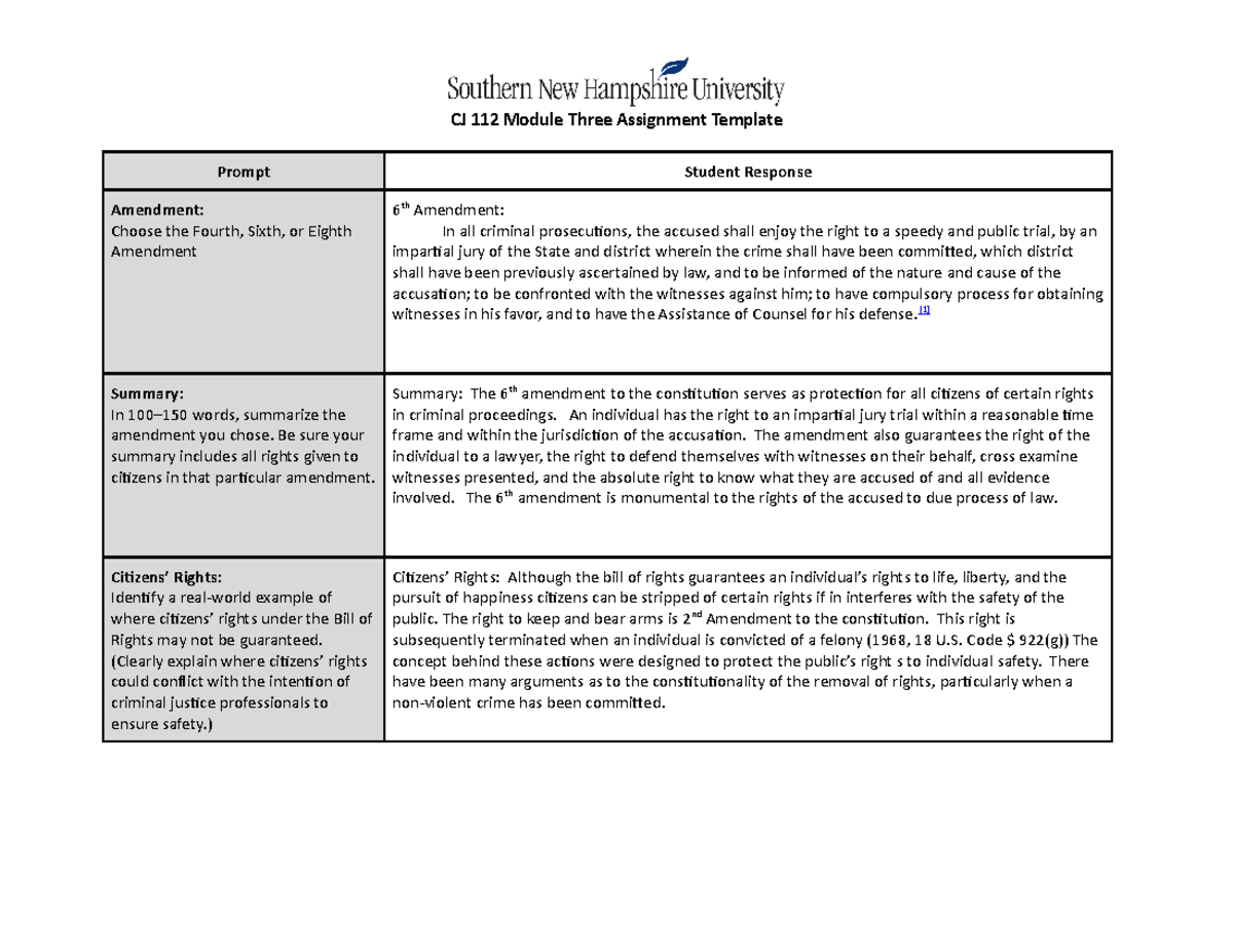 CJ 112 Module Three Assignment Moberg - CJ 112 Module Three Assignment ...