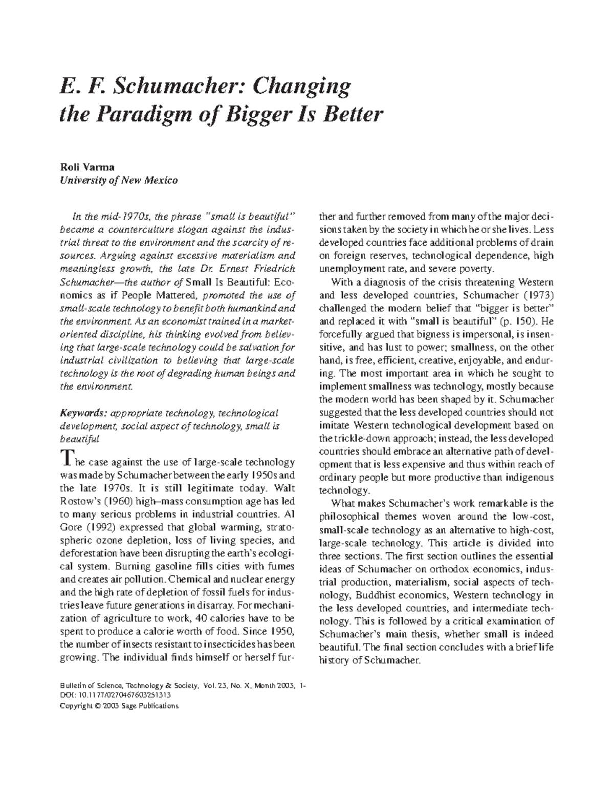 BSTS Schumacher - Lecture notes 1 - BULLETIN OF SCIENCE, TECHNOLOGY