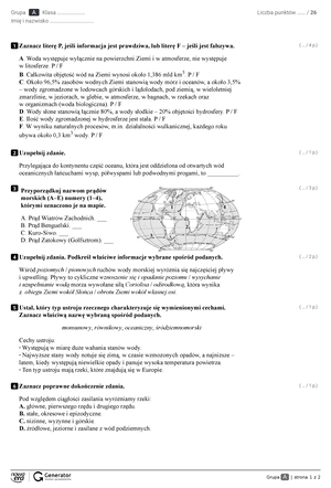 Test - Rozdzia 2. Ludnosc I Osadnictwo Test Z Widoczna Punktacja ...