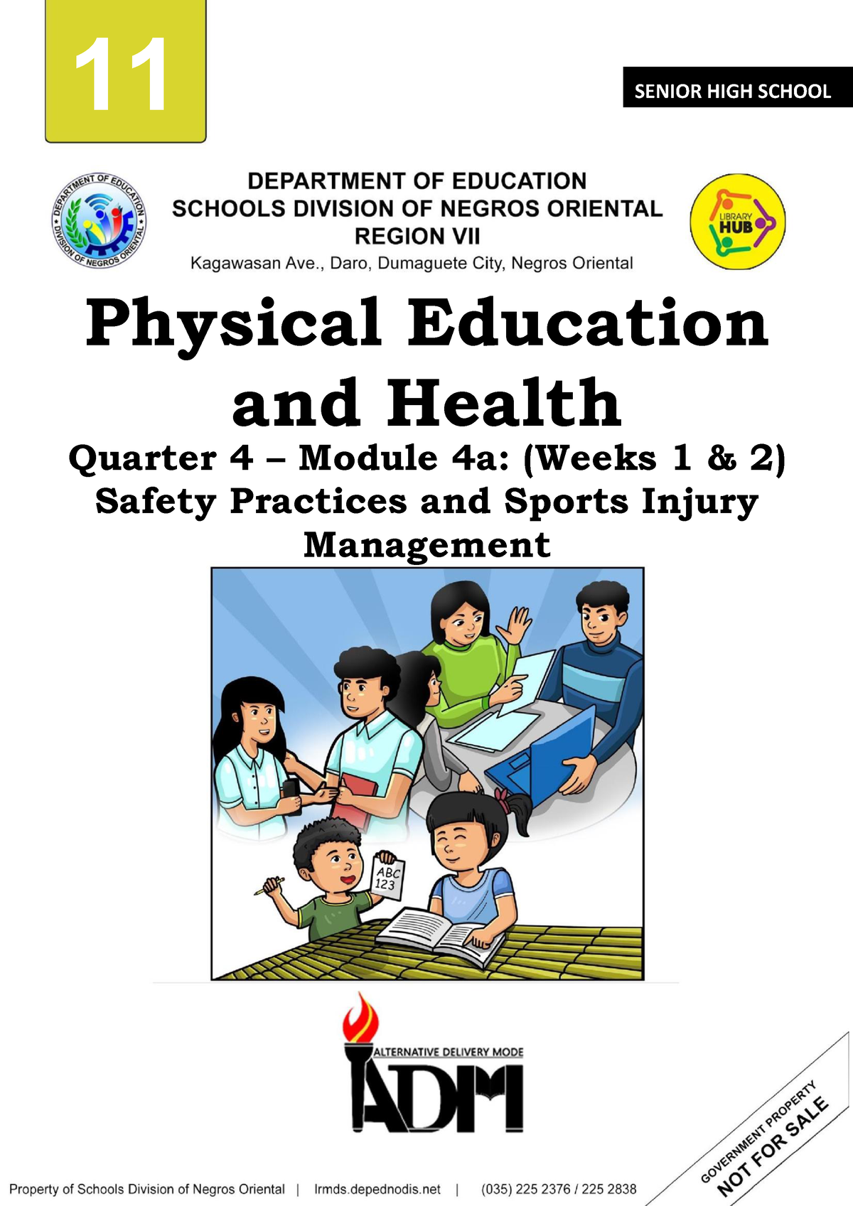 Edited PE11 Q4 Module 4a Weeks 1and2 - 11 SENIOR HIGH SCHOOL Physical ...