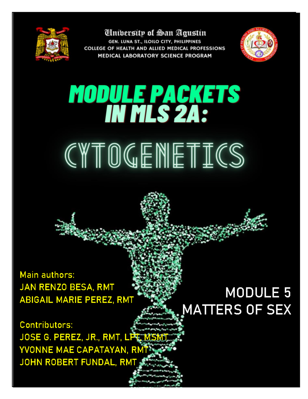 Module 5 1 P A G E Cytogenetics Lecture Module 5 Matters Of Sex