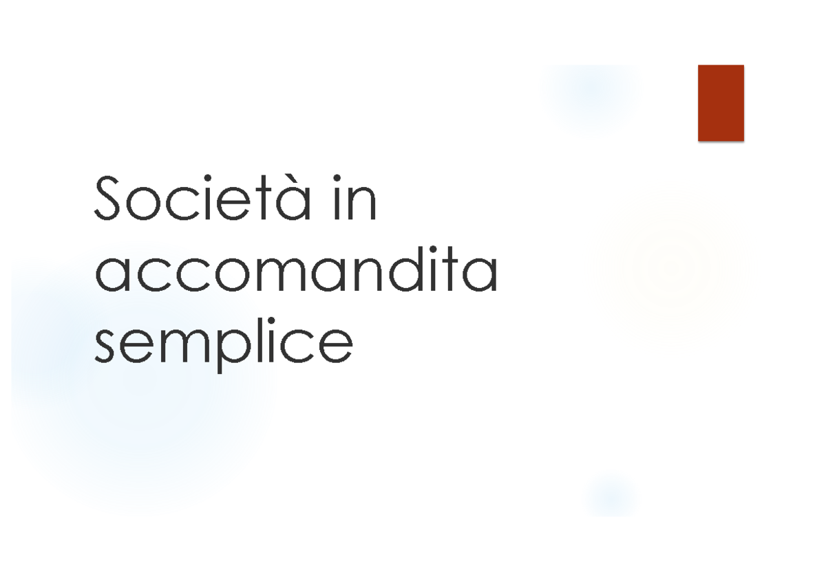 Società in accomandita semplice - Società in accomandita semplice