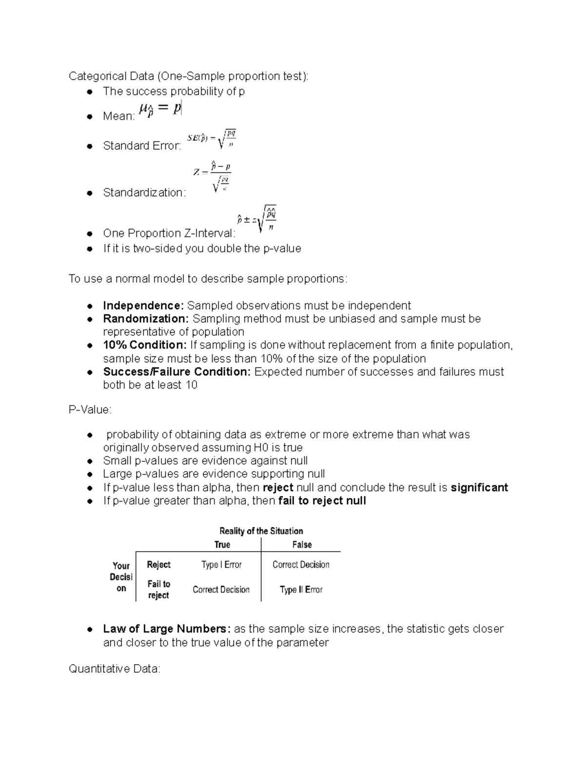 Stat Exam 2 Notes 1100 Stat And Probability For Business Studocu