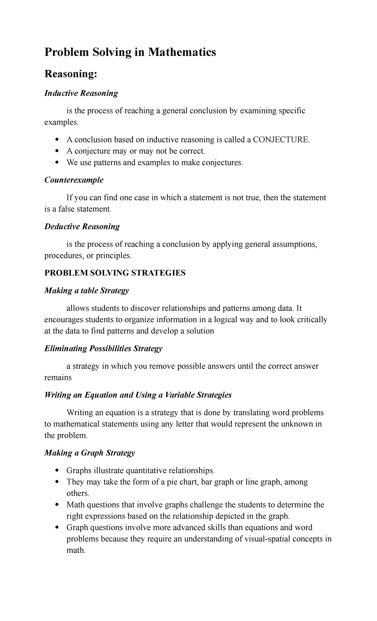 GE8-Notes - notes - Problem Solving in Mathematics Reasoning: Inductive ...
