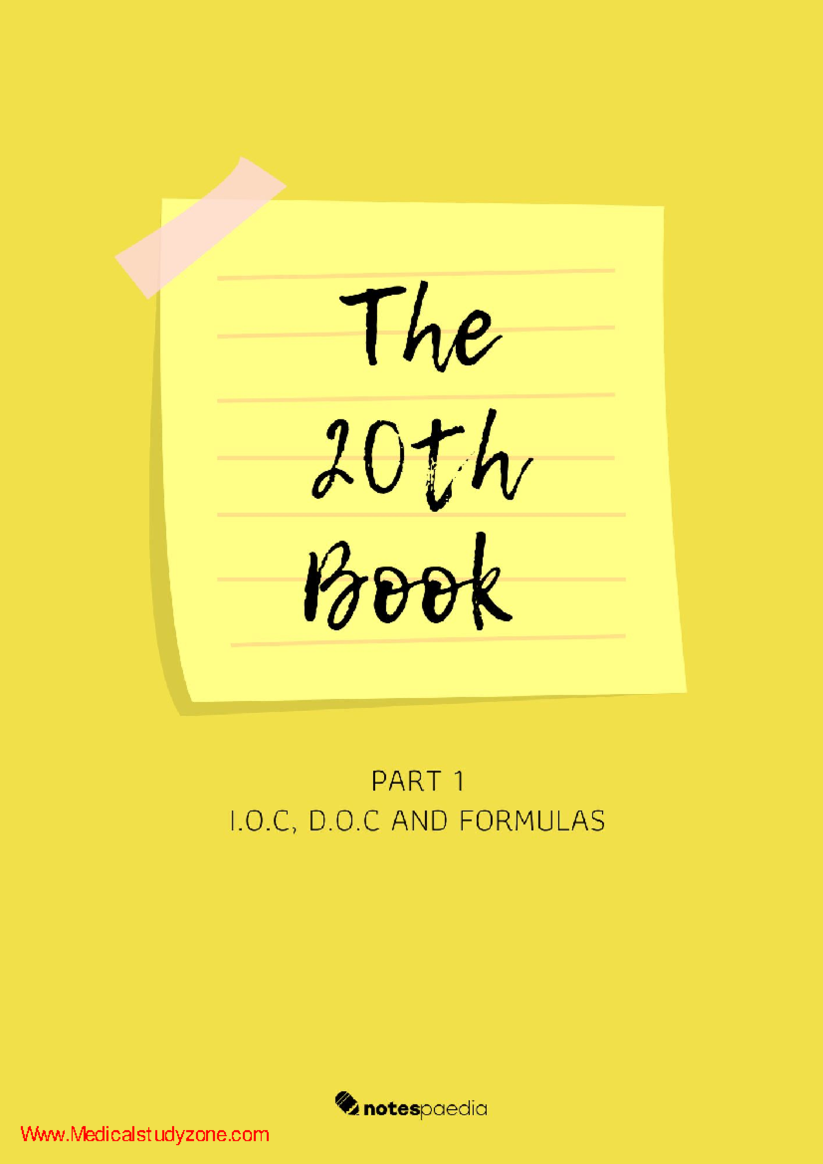 The 20th Book-Part 1 - Medical course - Studocu