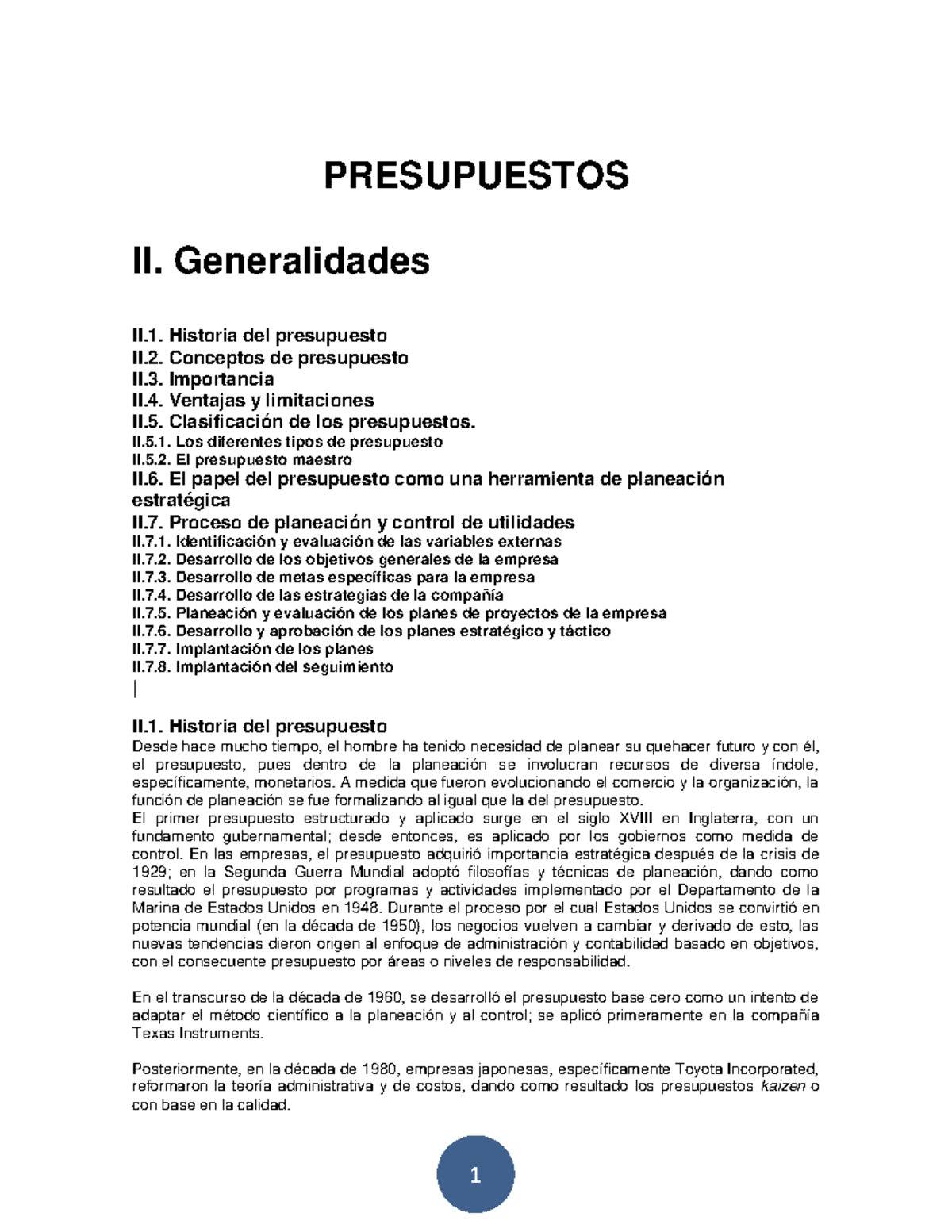 Generalidades Del Presupuesto Facultad De Contaduria Y Administracion ...