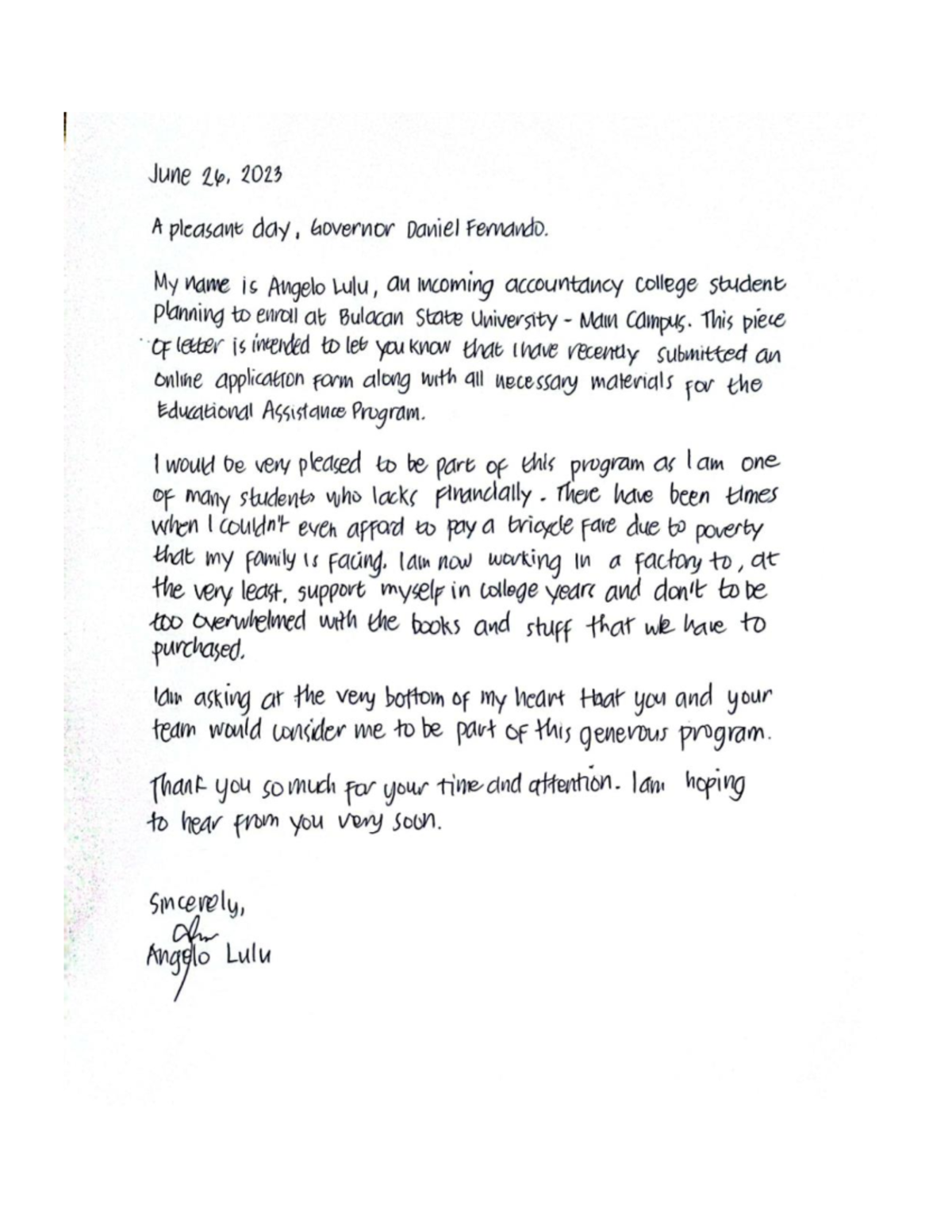 Inbound 7232084591981239798 - June 26, 2023 A pleasant day, Governor ...