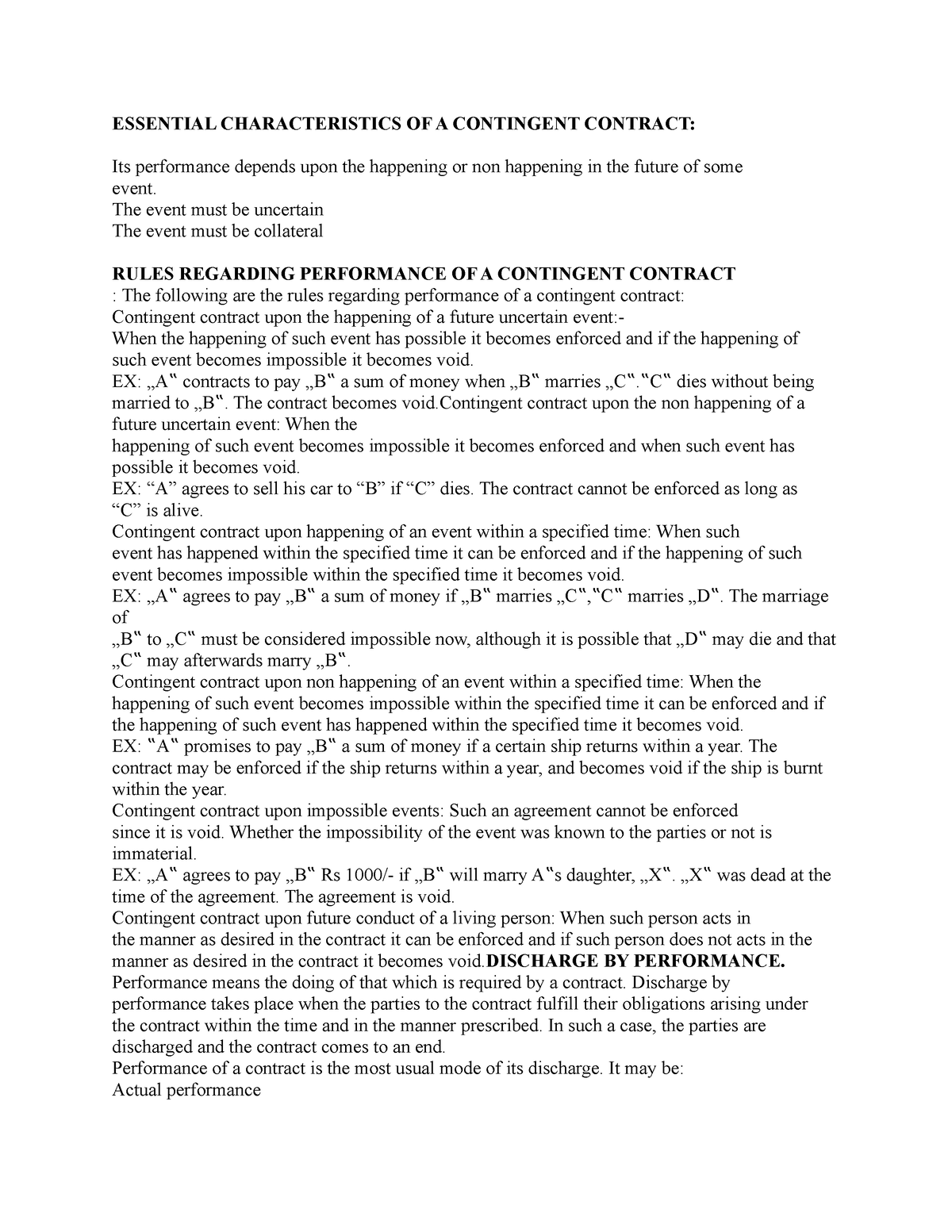 contingent contract assignment pdf