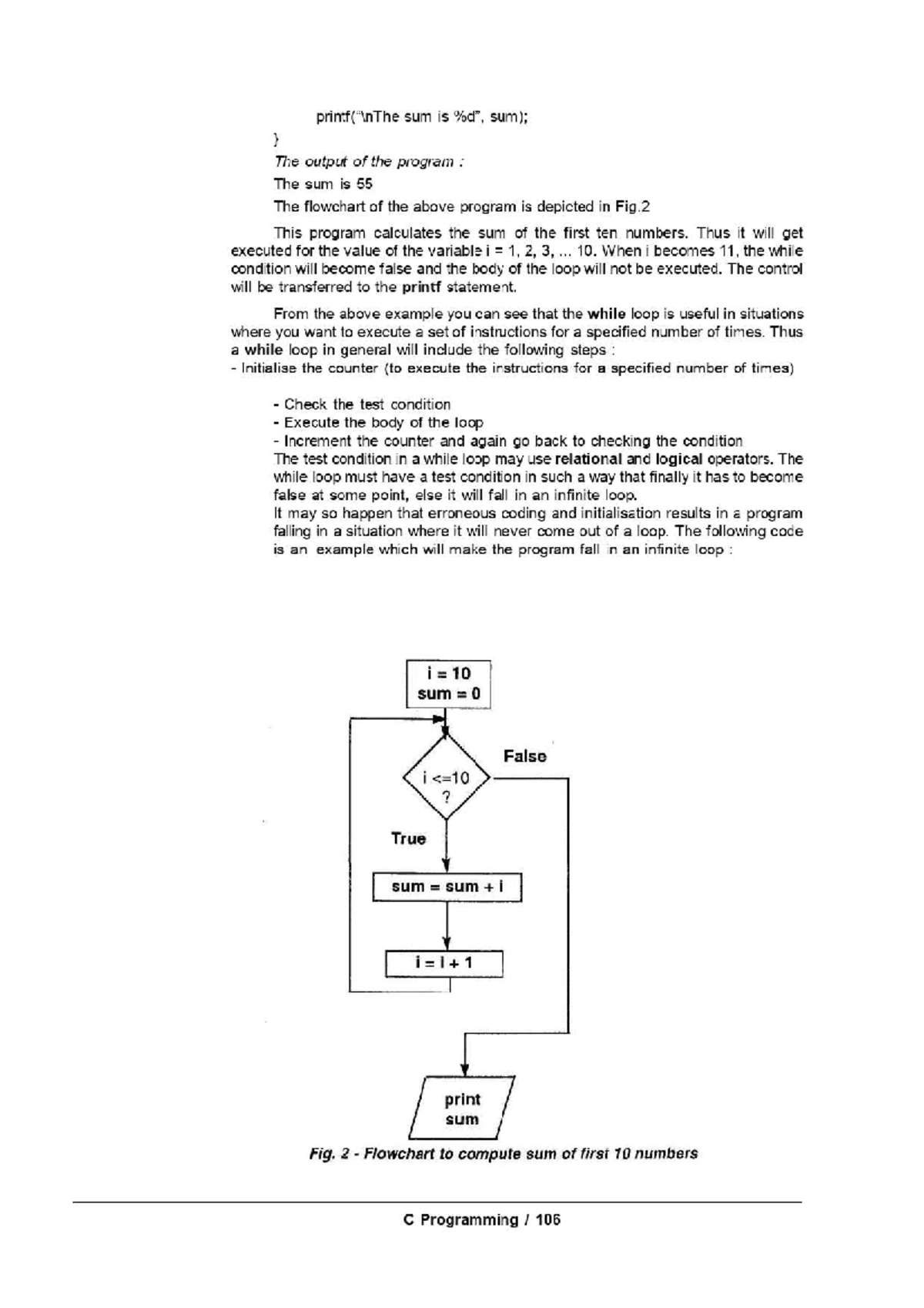 Flowcharting and C programming 7 - BS in Information Technology - Studocu