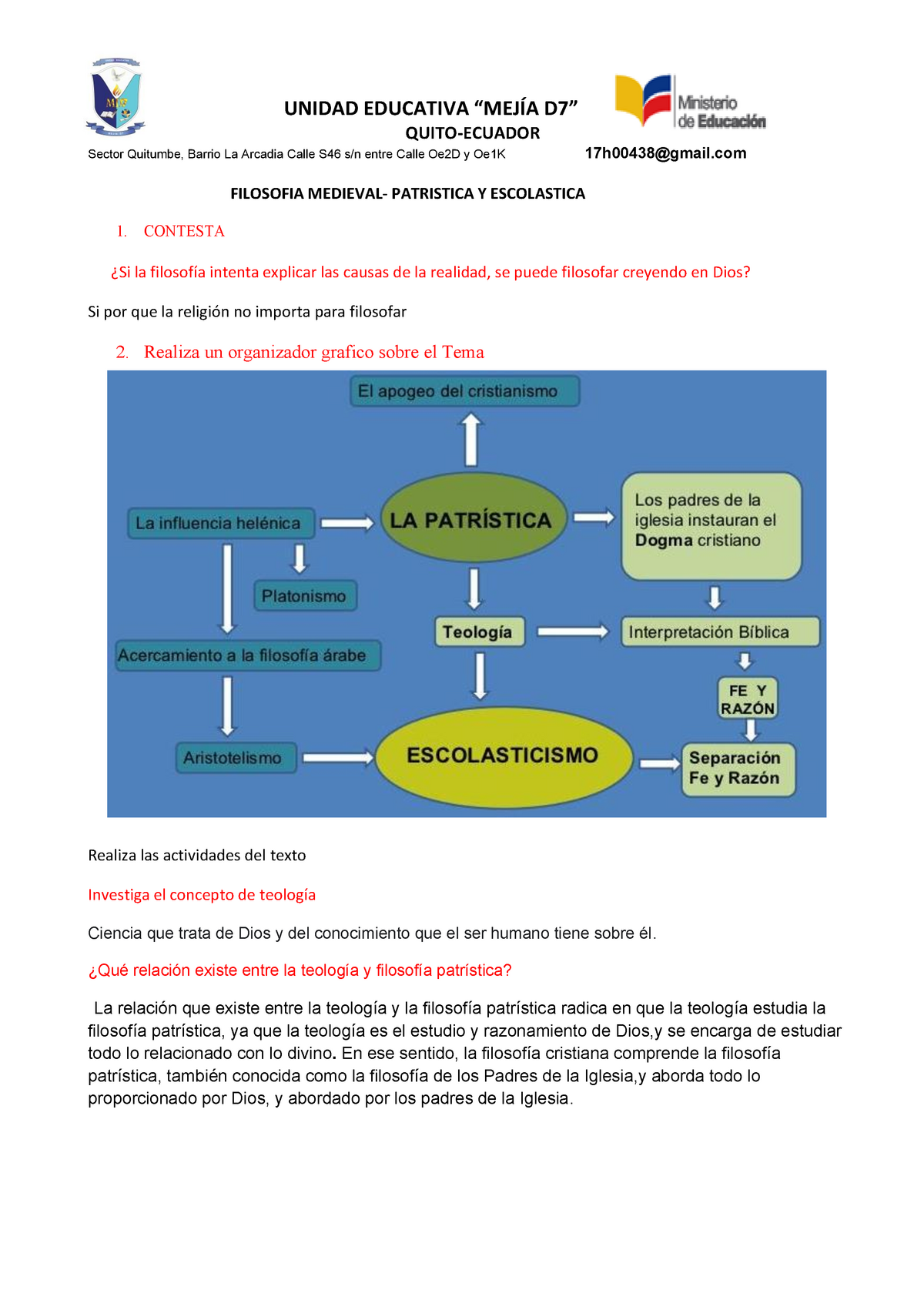 Pratistica Y Escolastica Unidad Educativa “mejÍa D7” Quito Ecuador