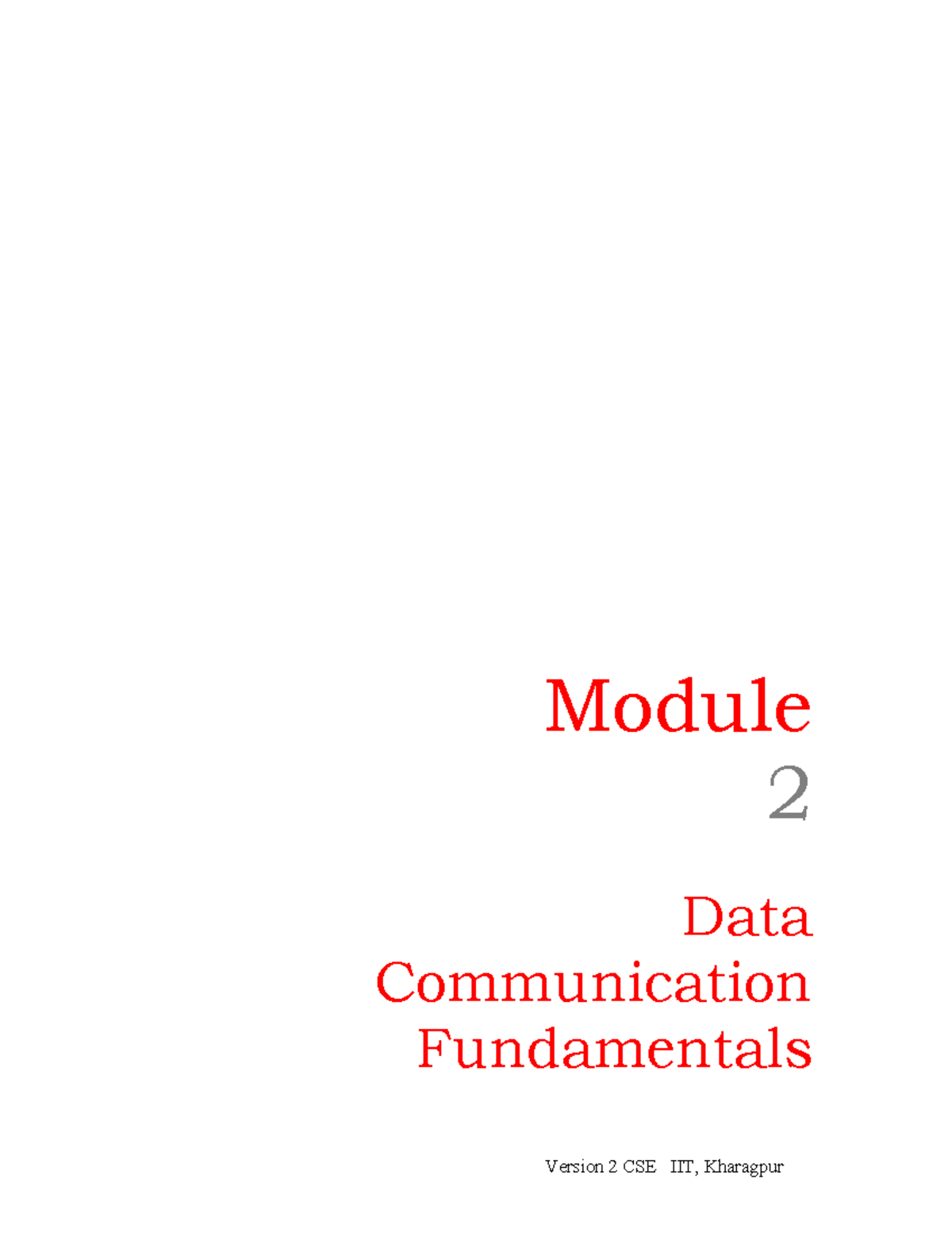 M2L6DATA Communication Module 2 Data Communication Fundamentals